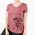 Aviator Hydro the Dalmatian - Women's V-neck Shirt