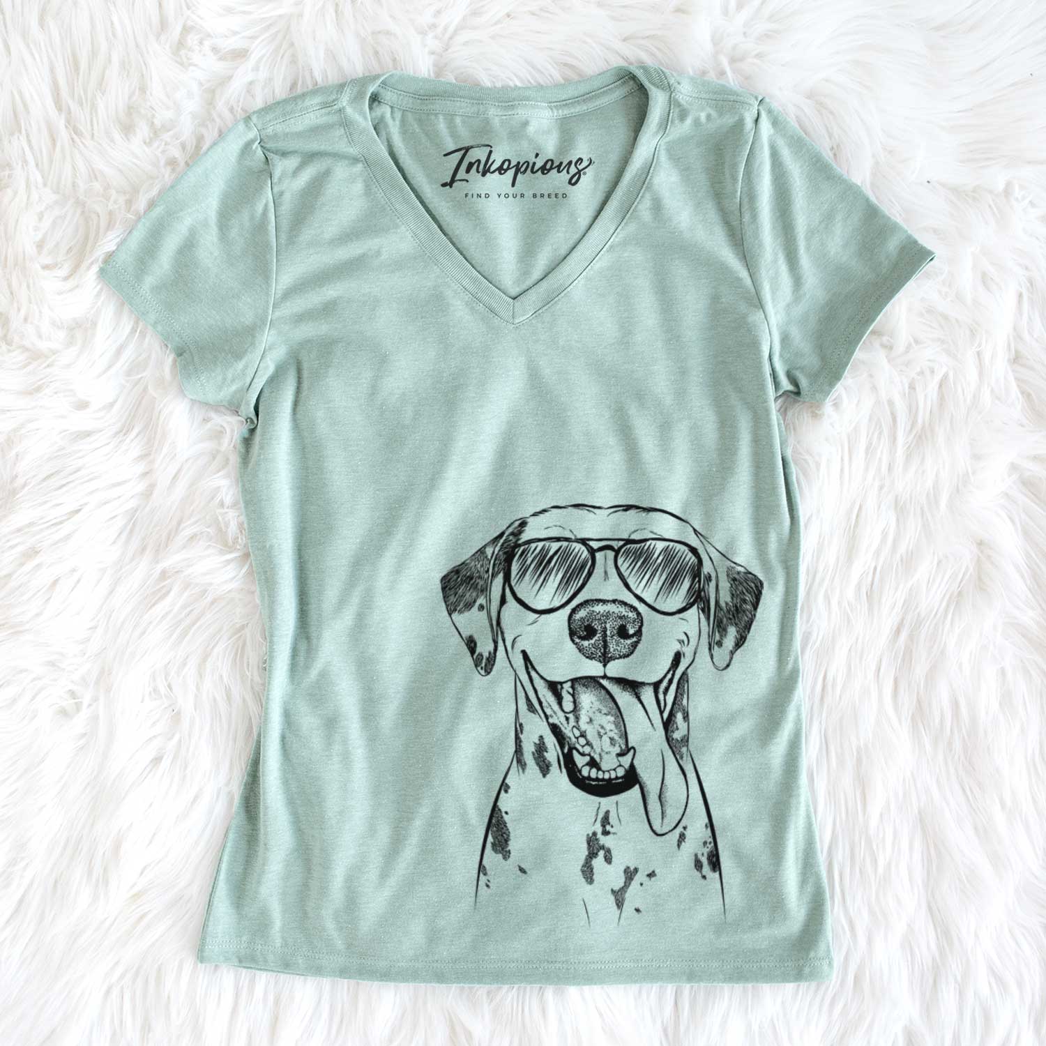 Aviator Hydro the Dalmatian - Women's V-neck Shirt