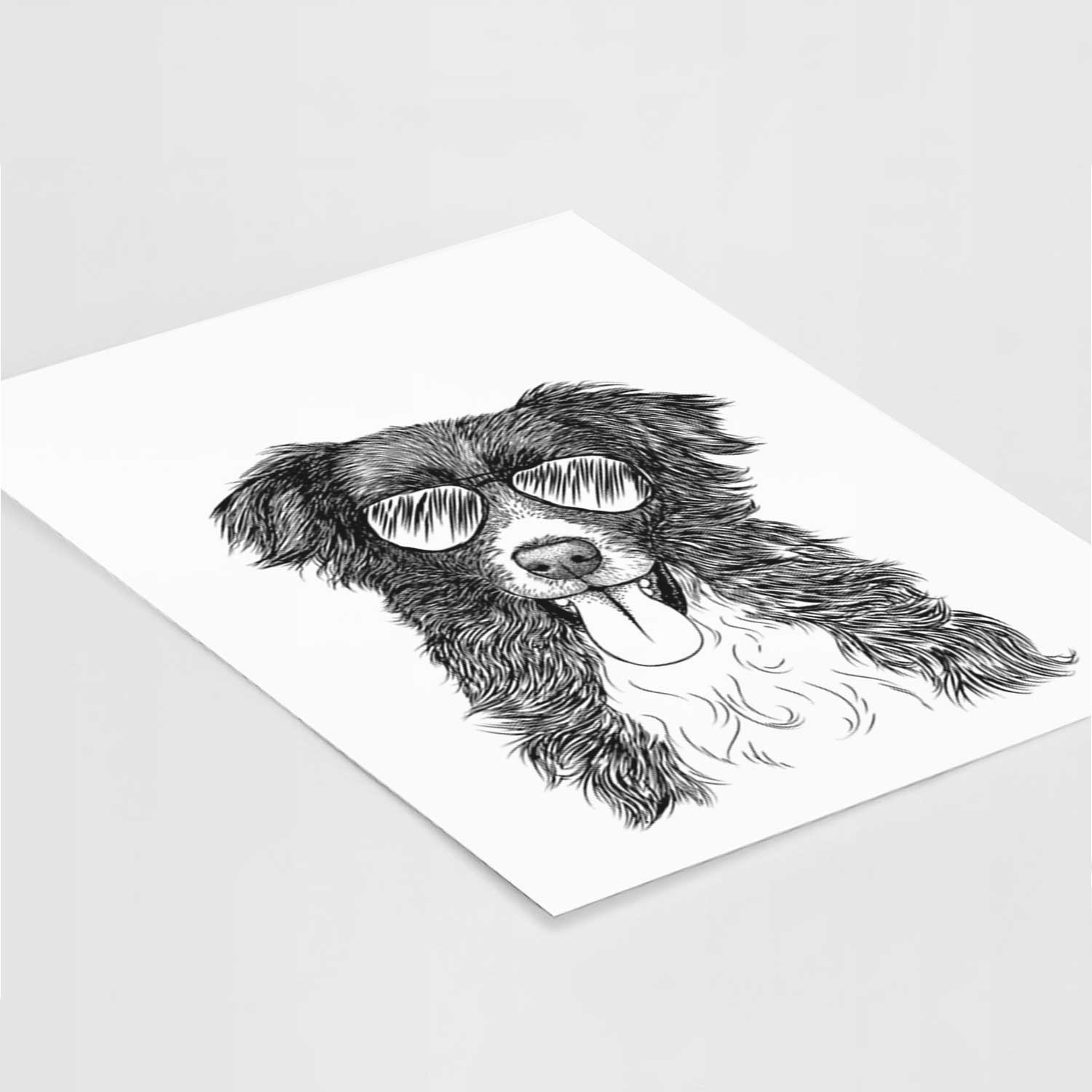 Indi the Border Collie Art Print