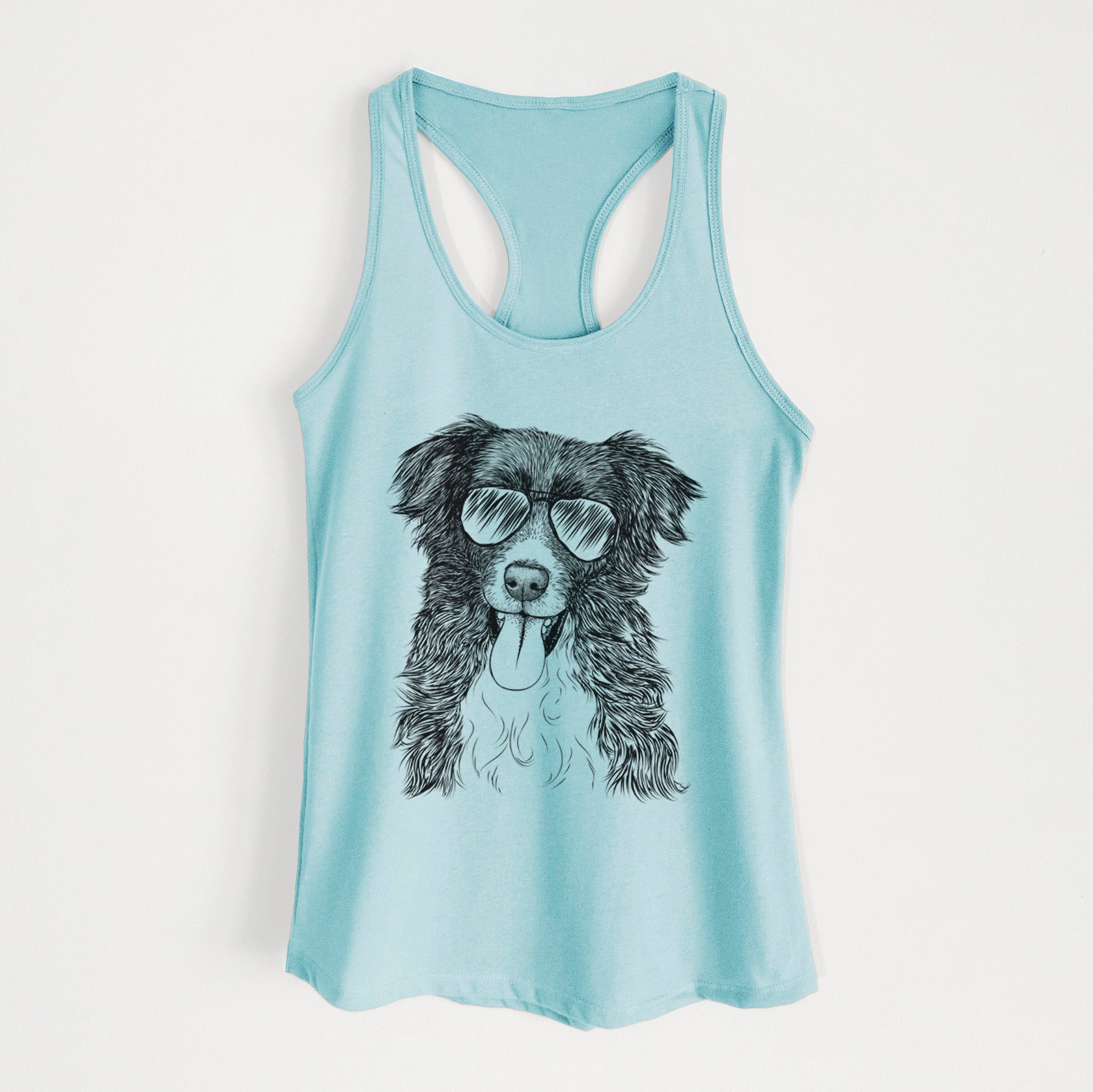 Indi the Border Collie - Women's Racerback Tanktop