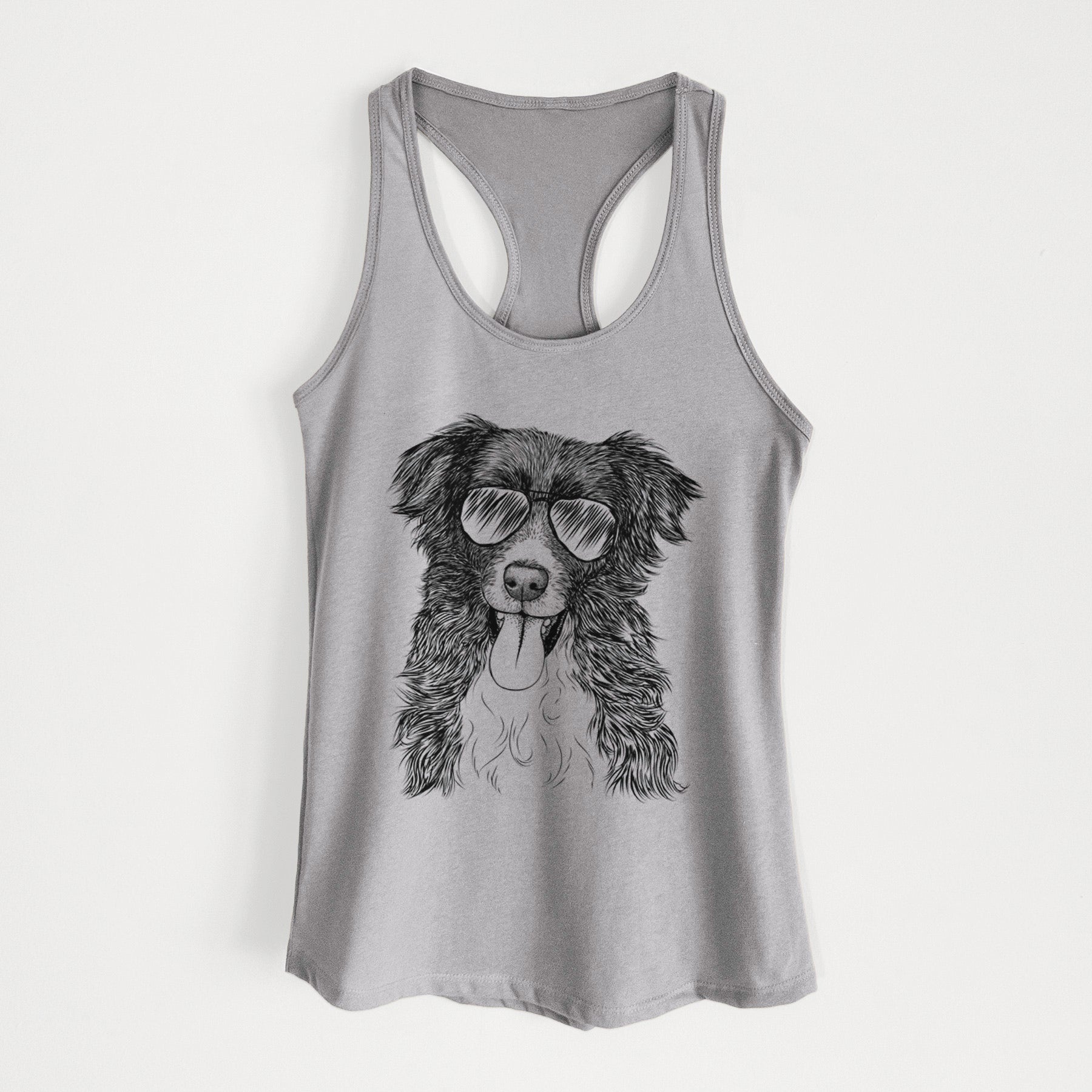 Indi the Border Collie - Women's Racerback Tanktop