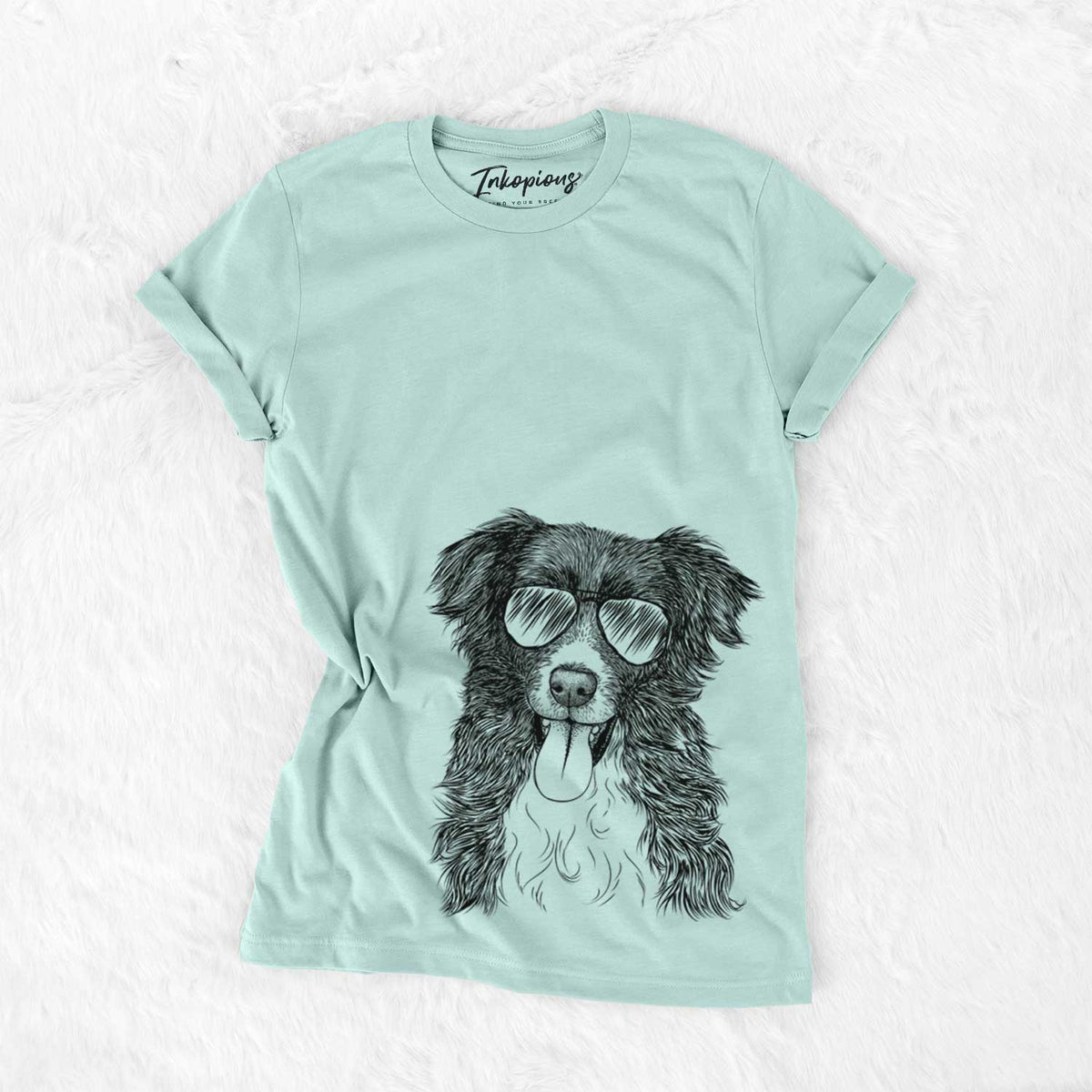 Aviator Indi the Border Collie - Unisex Crewneck