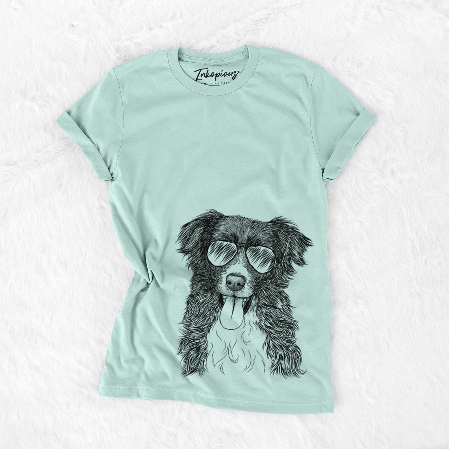 Aviator Indi the Border Collie - Unisex Crewneck