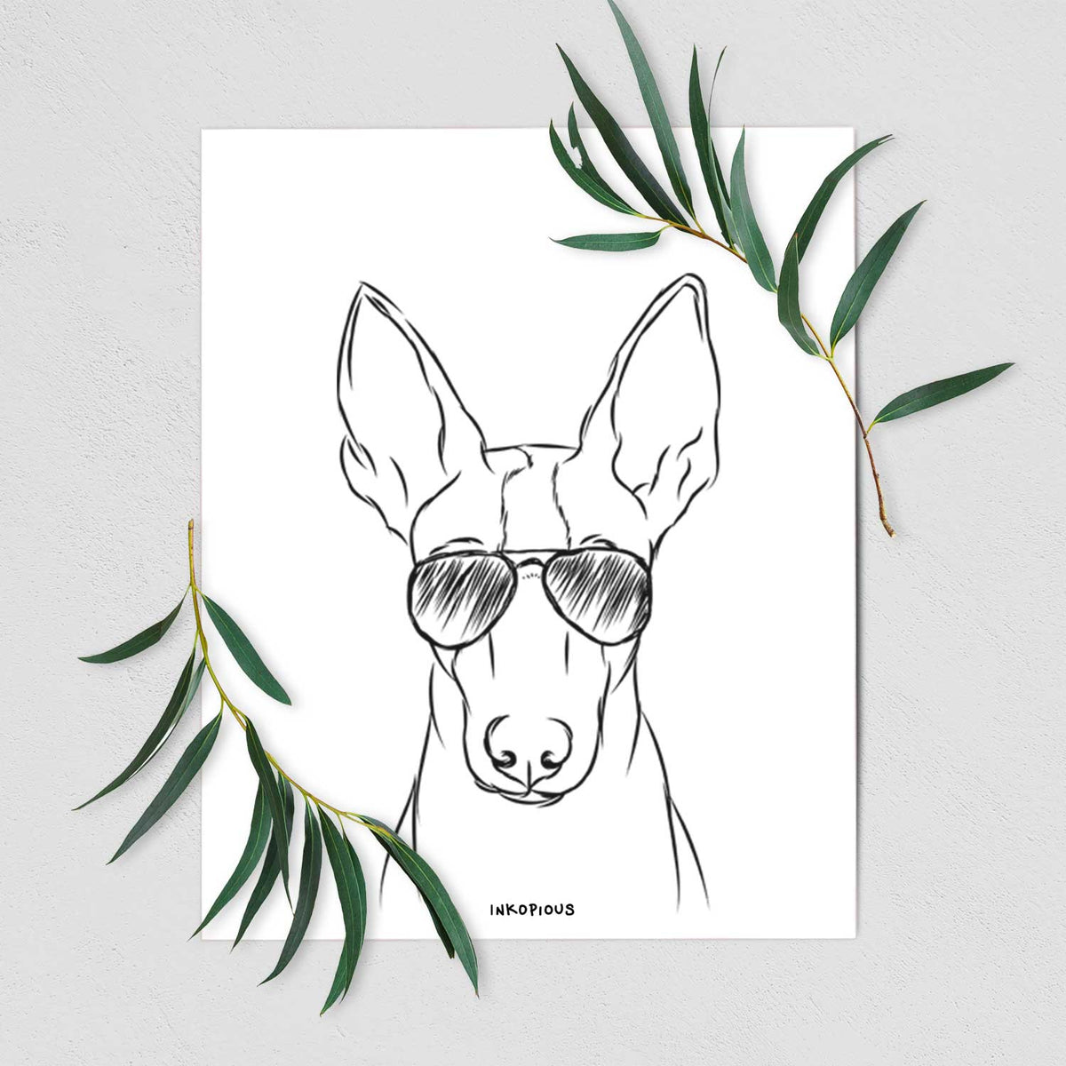 Indy the Ibizan Hound Art Print