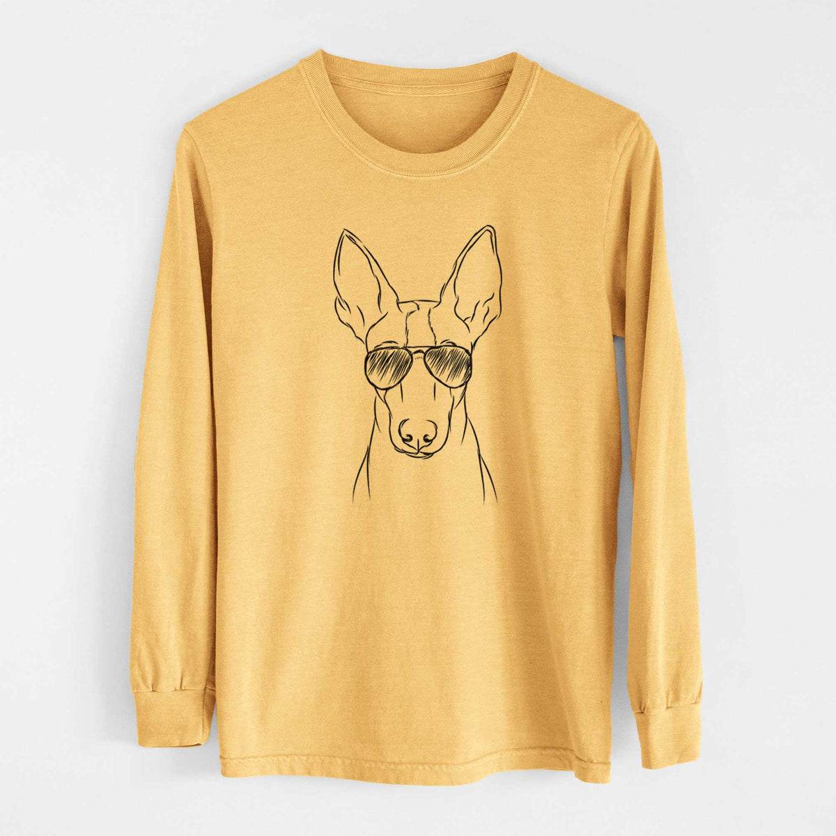 Aviators Indy the Ibizan Hound - Heavyweight 100% Cotton Long Sleeve