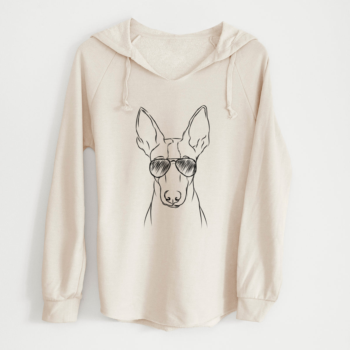 Aviator Indy the Ibizan Hound - Cali Wave Hooded Sweatshirt