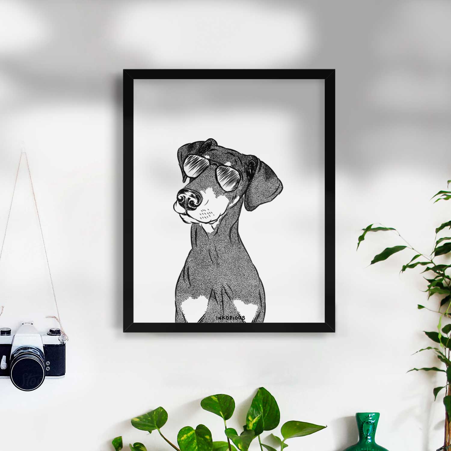 Iroh the Doberman Pinscher Art Print