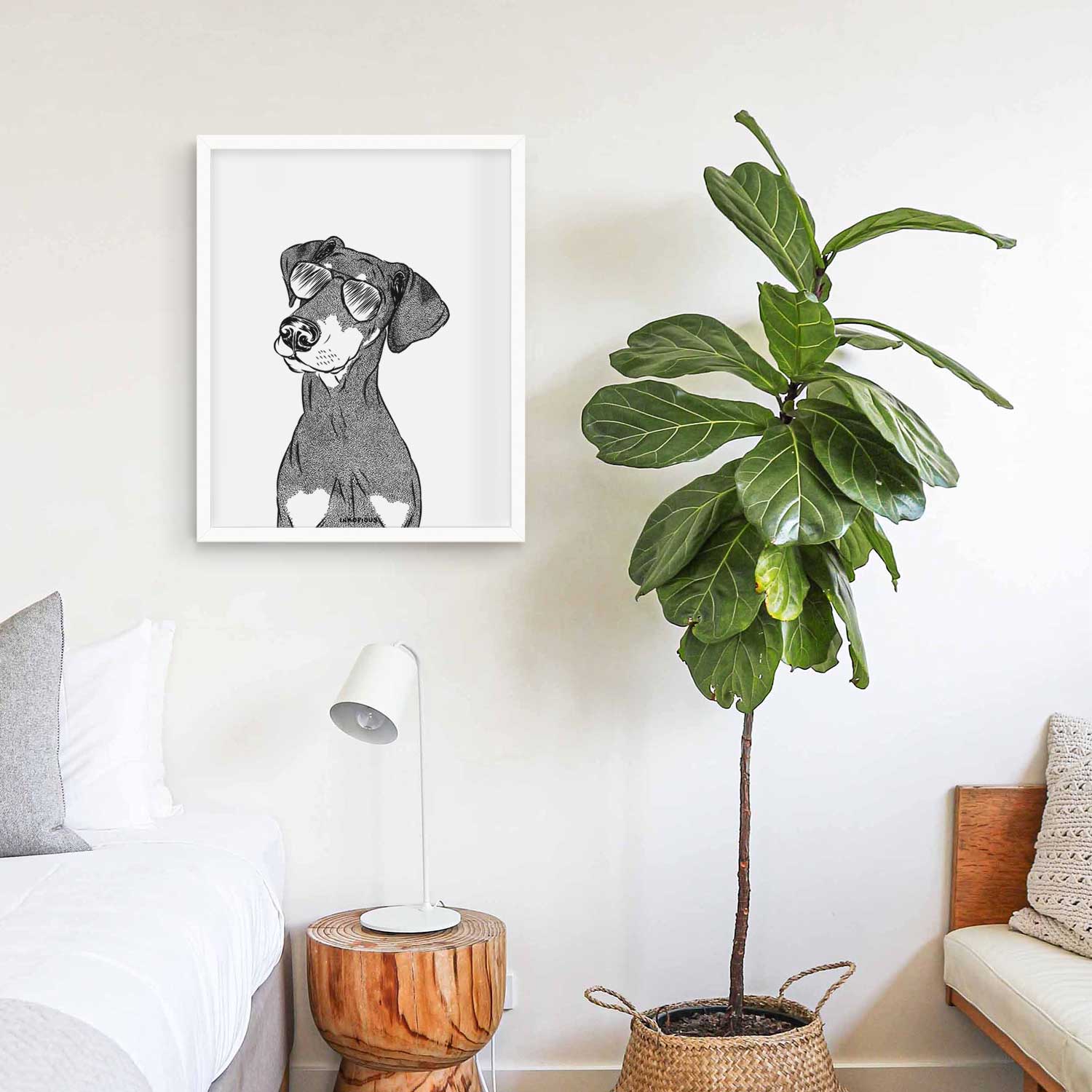 Iroh the Doberman Pinscher Art Print