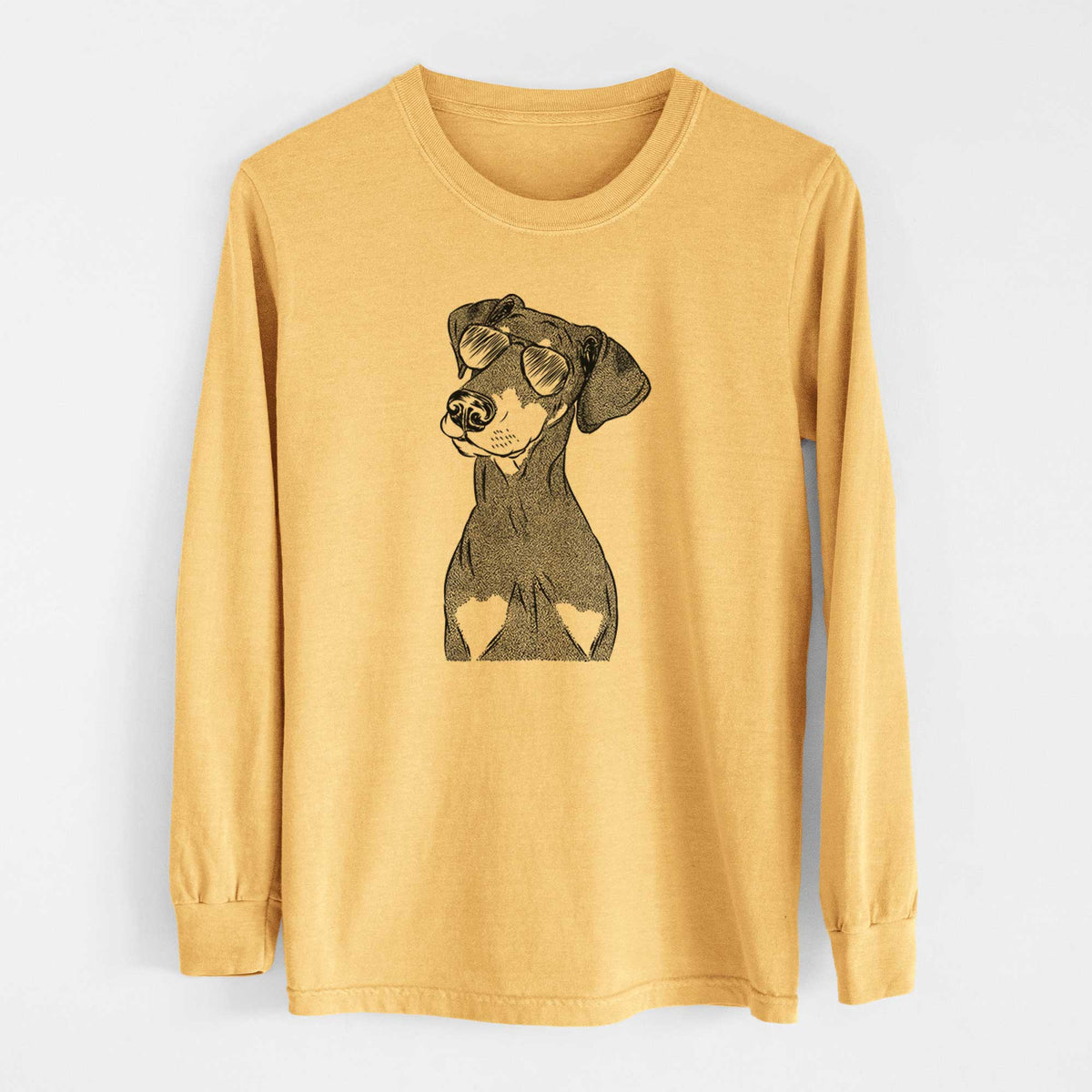 Aviators Iroh the Doberman Pinscher - Heavyweight 100% Cotton Long Sleeve