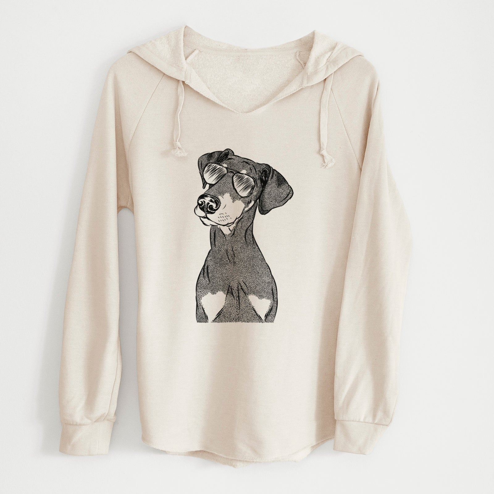 Aviator Iroh the Doberman Pinscher - Cali Wave Hooded Sweatshirt