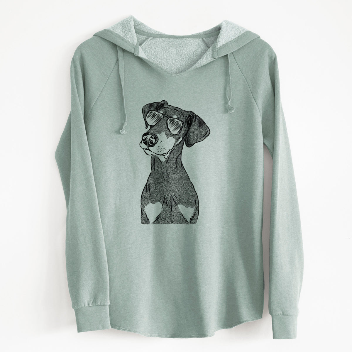 Aviator Iroh the Doberman Pinscher - Cali Wave Hooded Sweatshirt