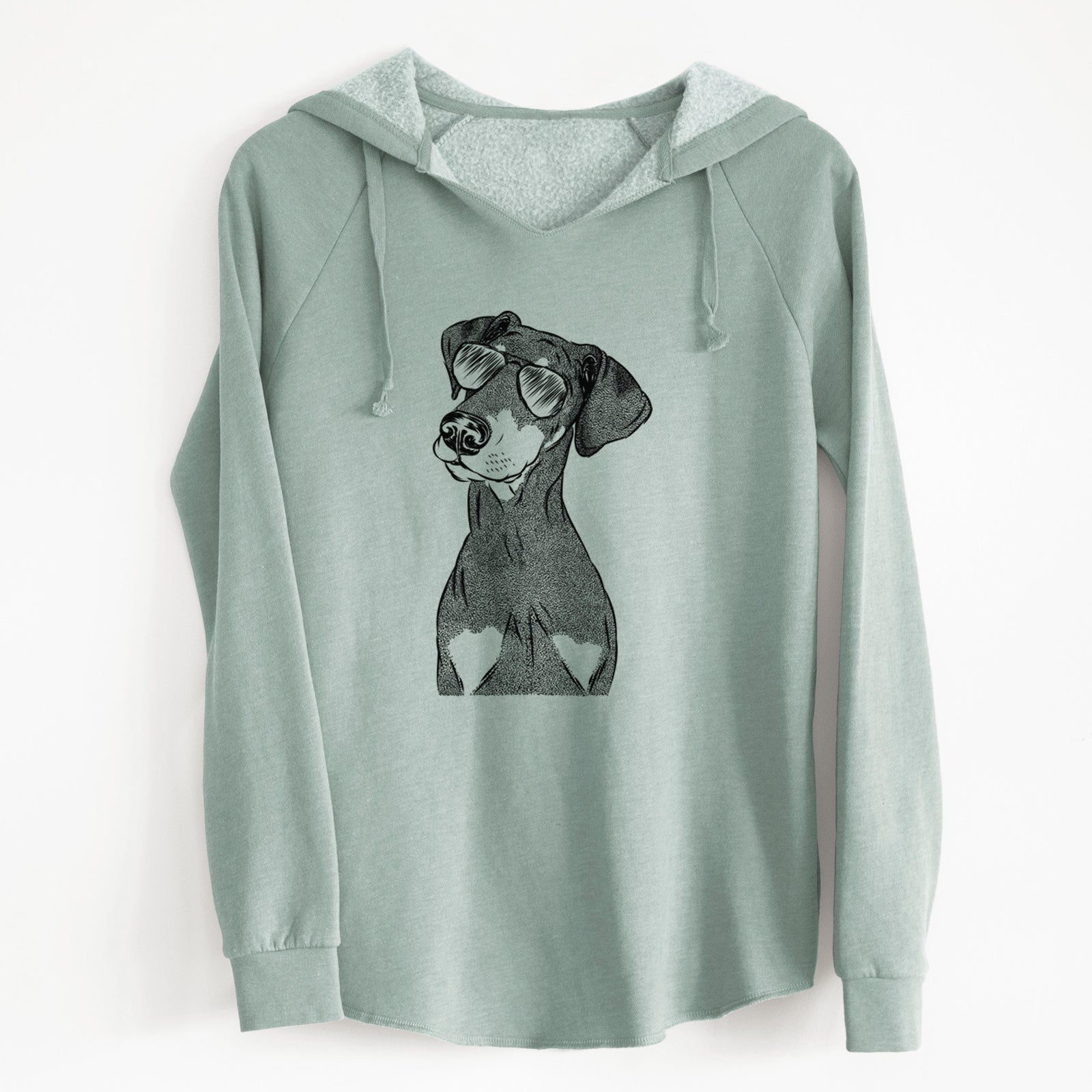 Aviator Iroh the Doberman Pinscher - Cali Wave Hooded Sweatshirt