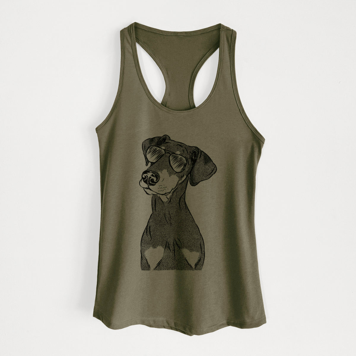Iroh the Doberman Pinscher - Women's Racerback Tanktop