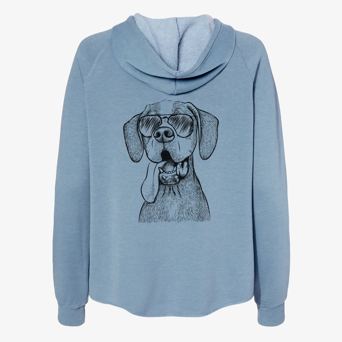 Irwin the English Pointer - Women's Cali Wave Zip-Up Sweatshirt