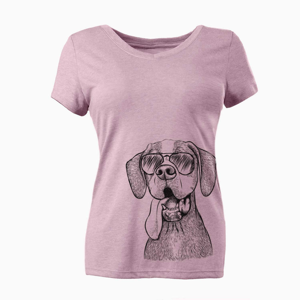 Aviator Irwin the English Pointer - Women's V-neck Shirt