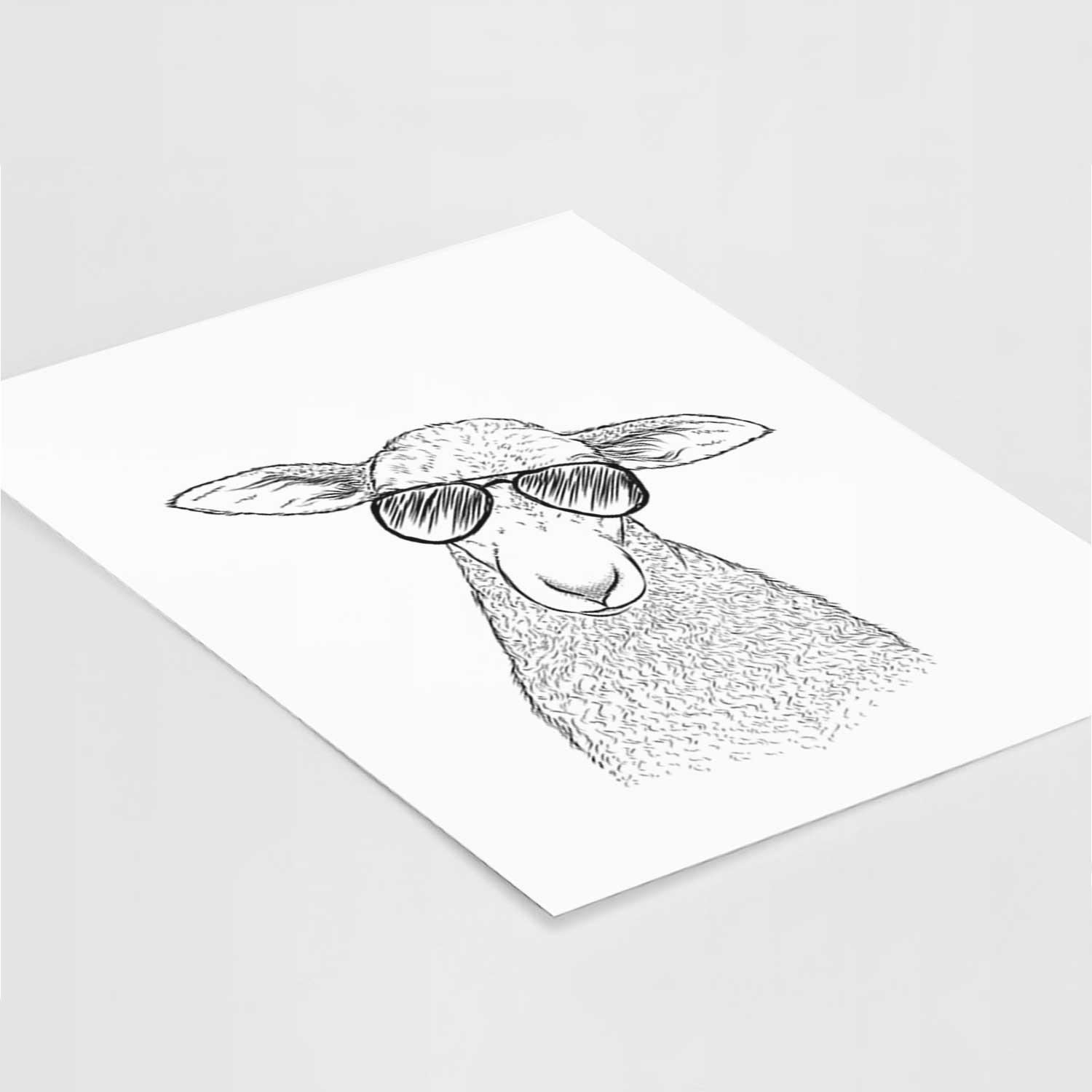 Ivy the Lamb Art Print