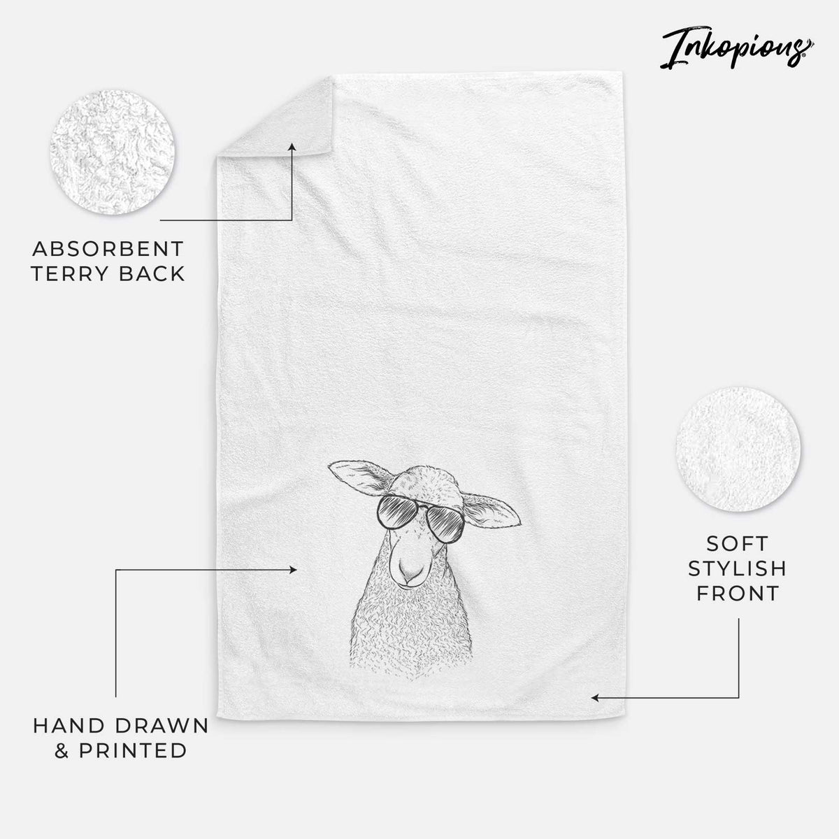 Ivy the Lamb Decorative Hand Towel