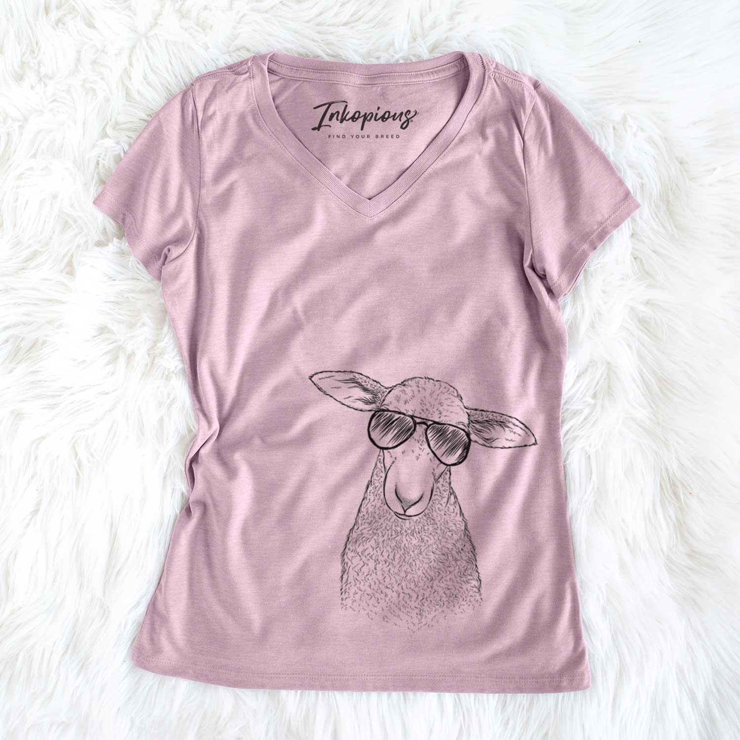 Ivy the Lamb - Women's V-neck Shirt