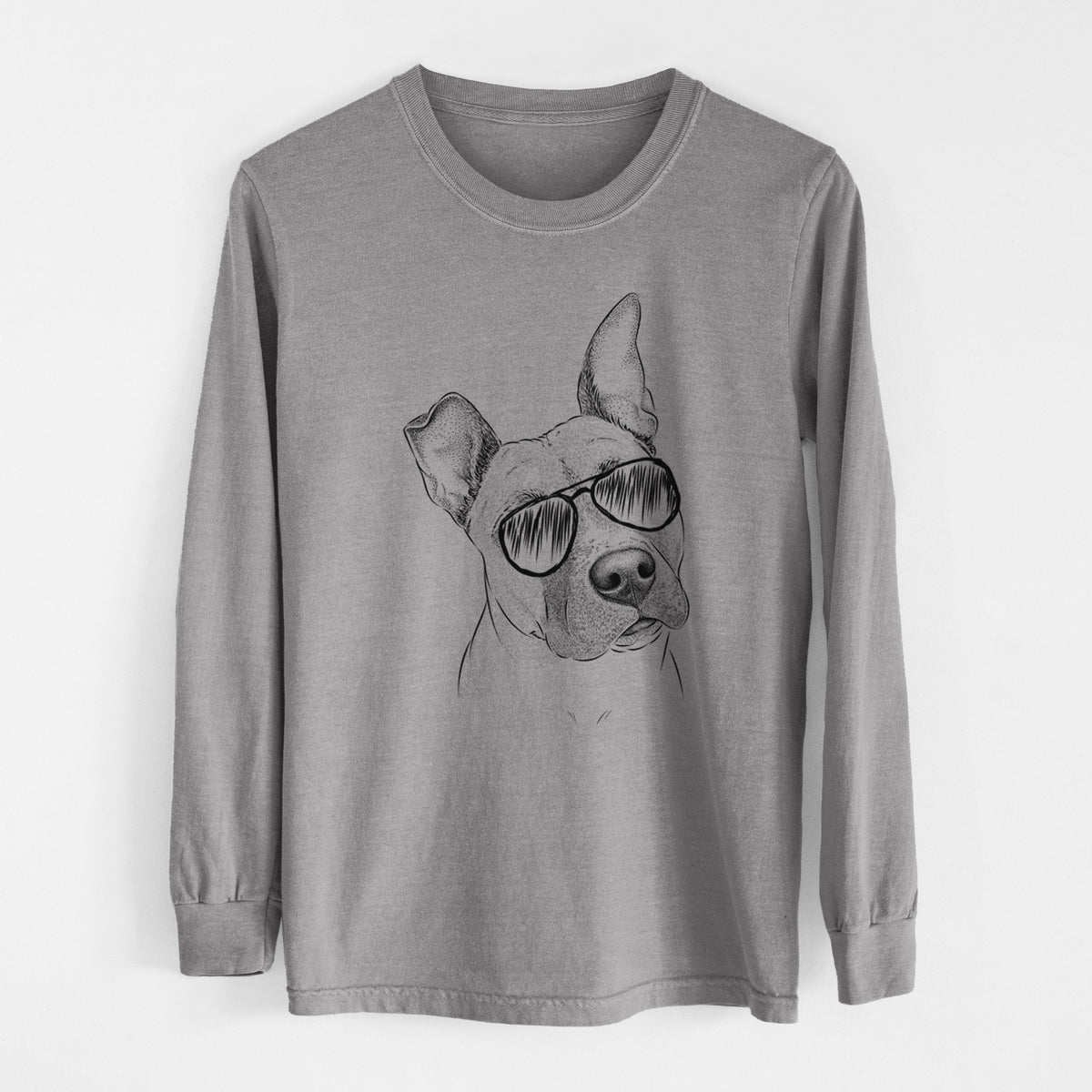 Aviators Ivy the Pitbull Mix - Heavyweight 100% Cotton Long Sleeve