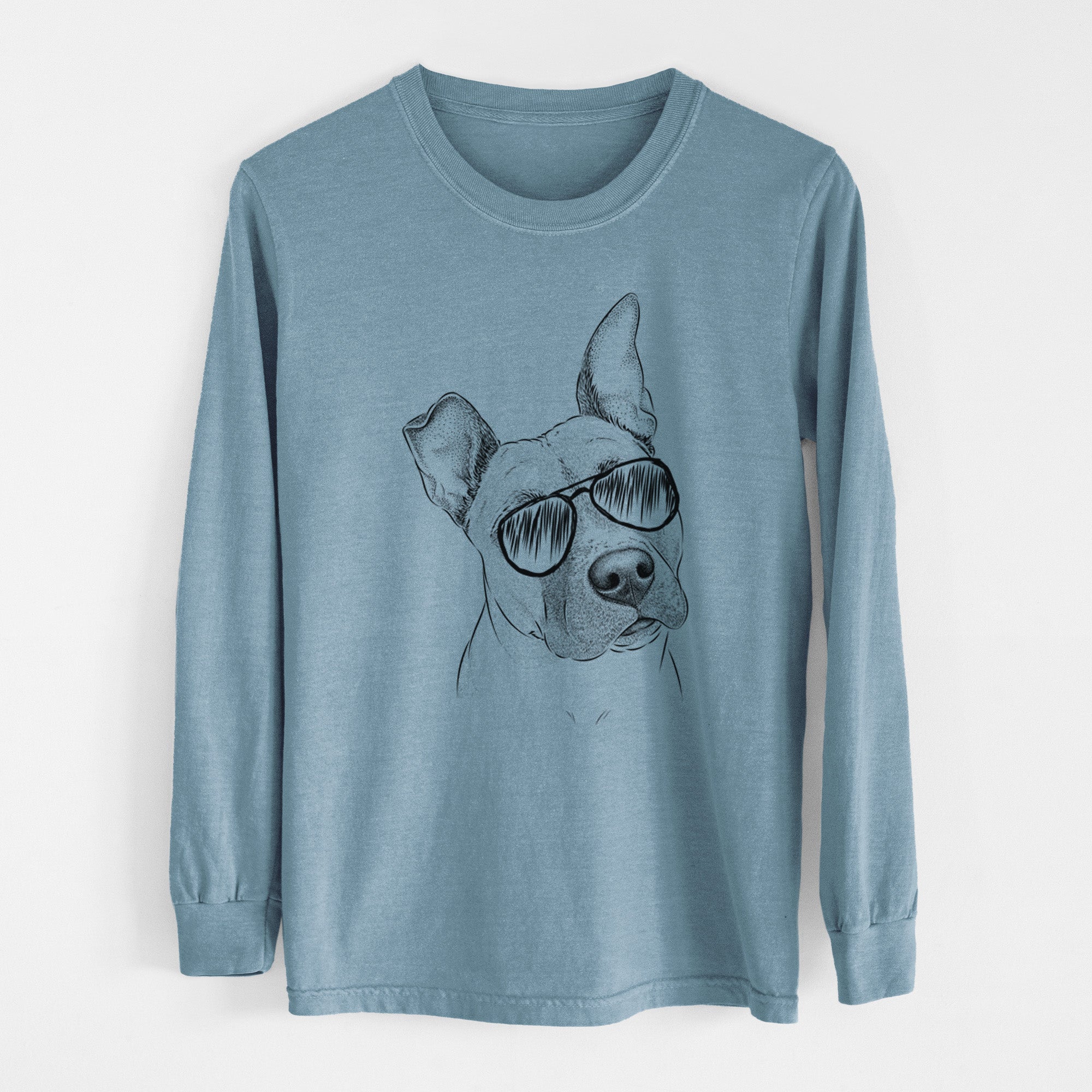 Aviators Ivy the Pitbull Mix - Heavyweight 100% Cotton Long Sleeve