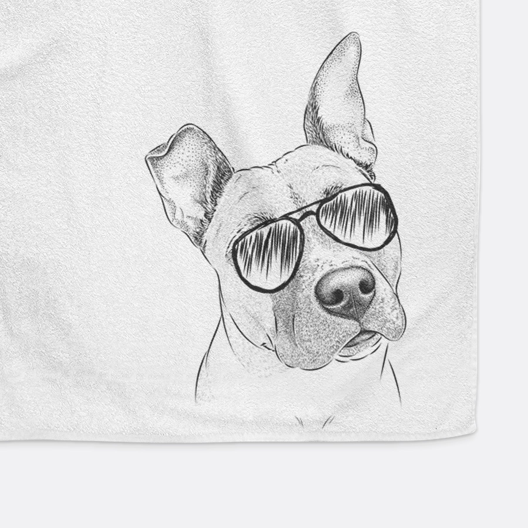 Ivy the Pitbull Mix Decorative Hand Towel