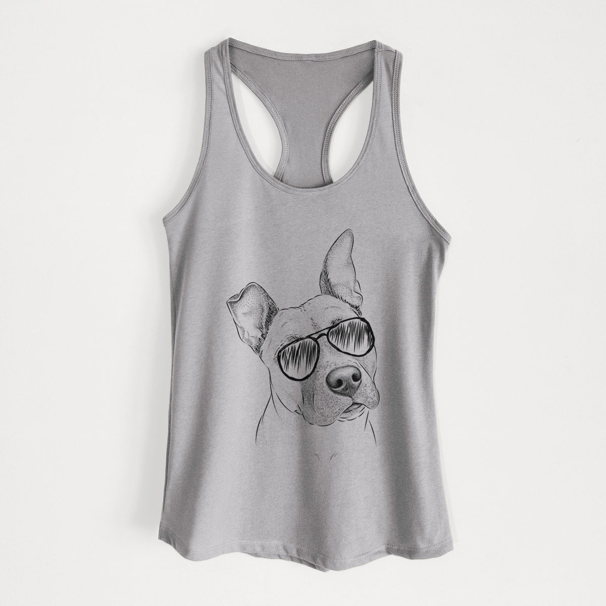 Ivy the Pitbull Mix - Women&#39;s Racerback Tanktop