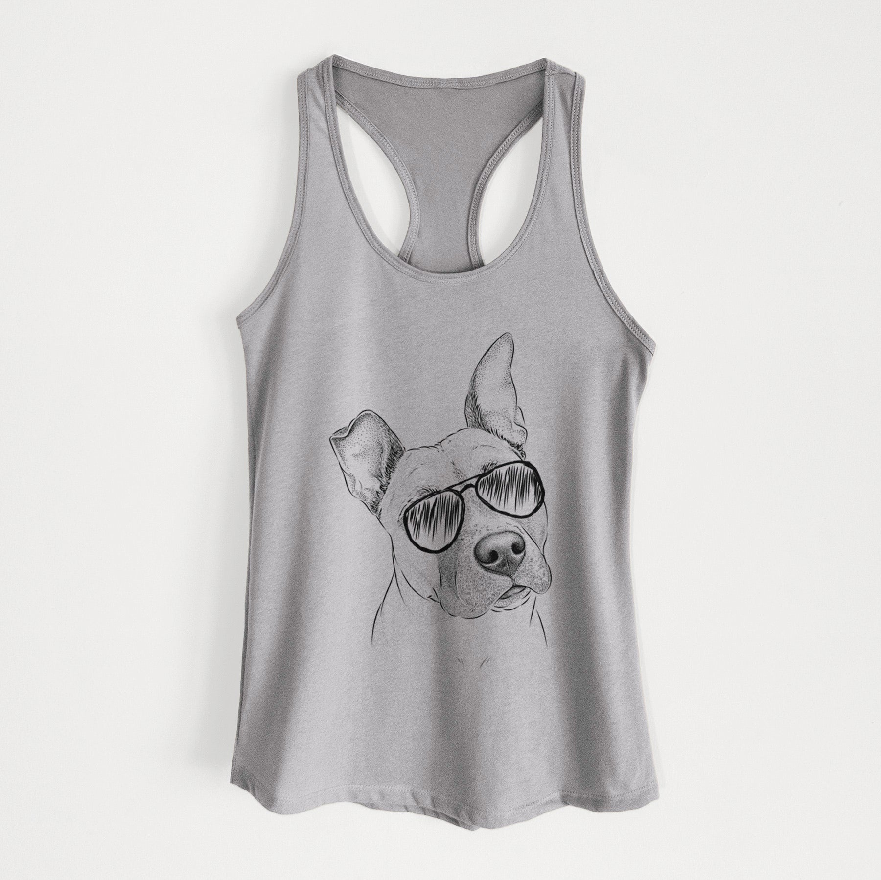 Ivy the Pitbull Mix - Women's Racerback Tanktop