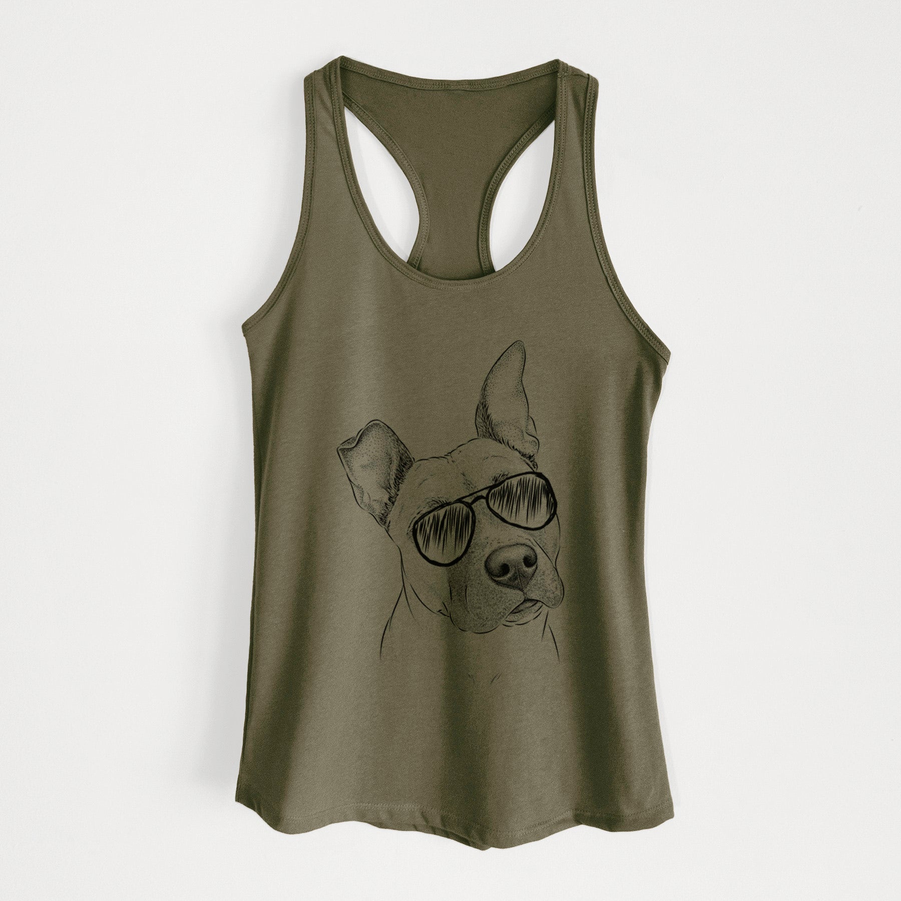 Ivy the Pitbull Mix - Women's Racerback Tanktop