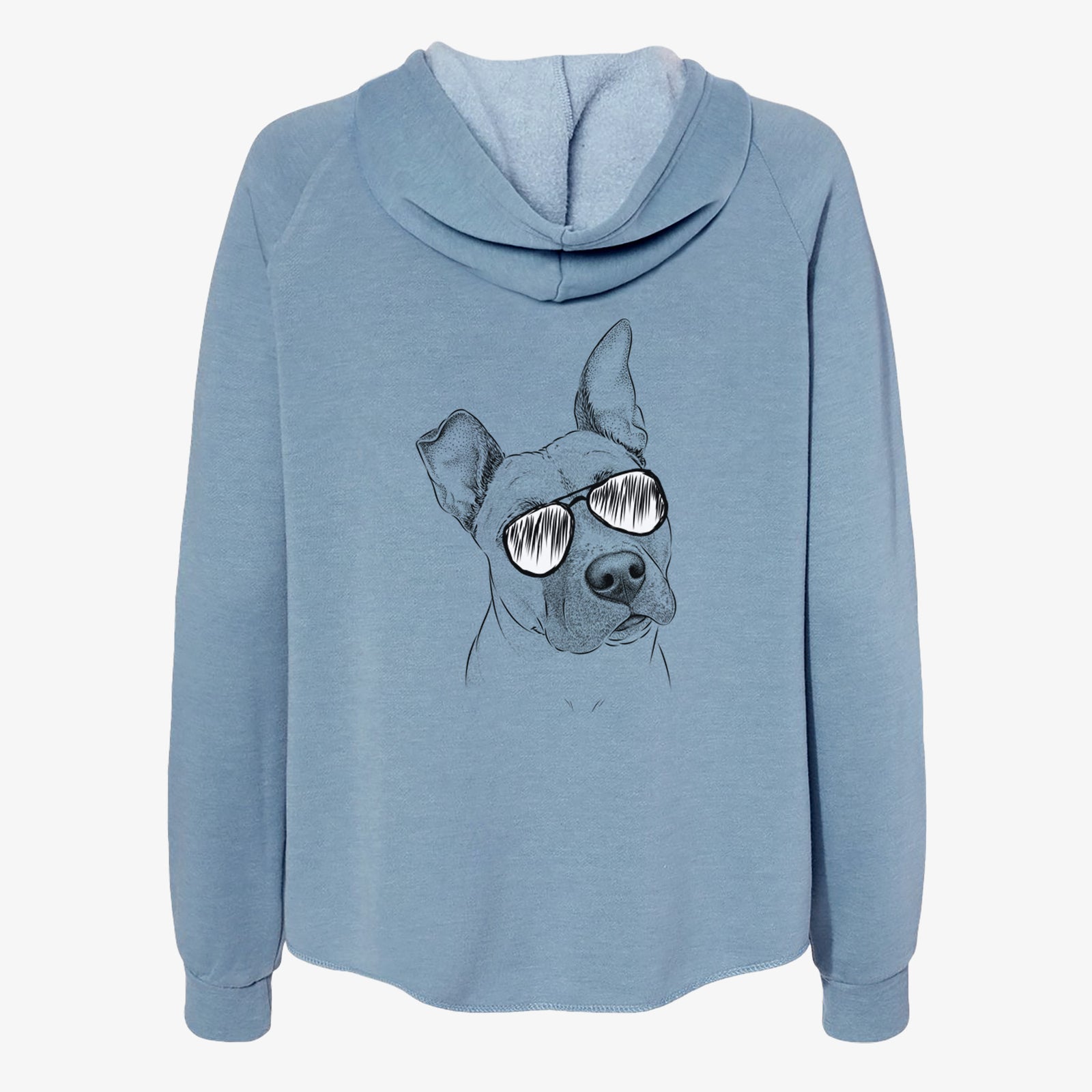 Ivy the Pitbull Mix - Women's Cali Wave Zip-Up Sweatshirt