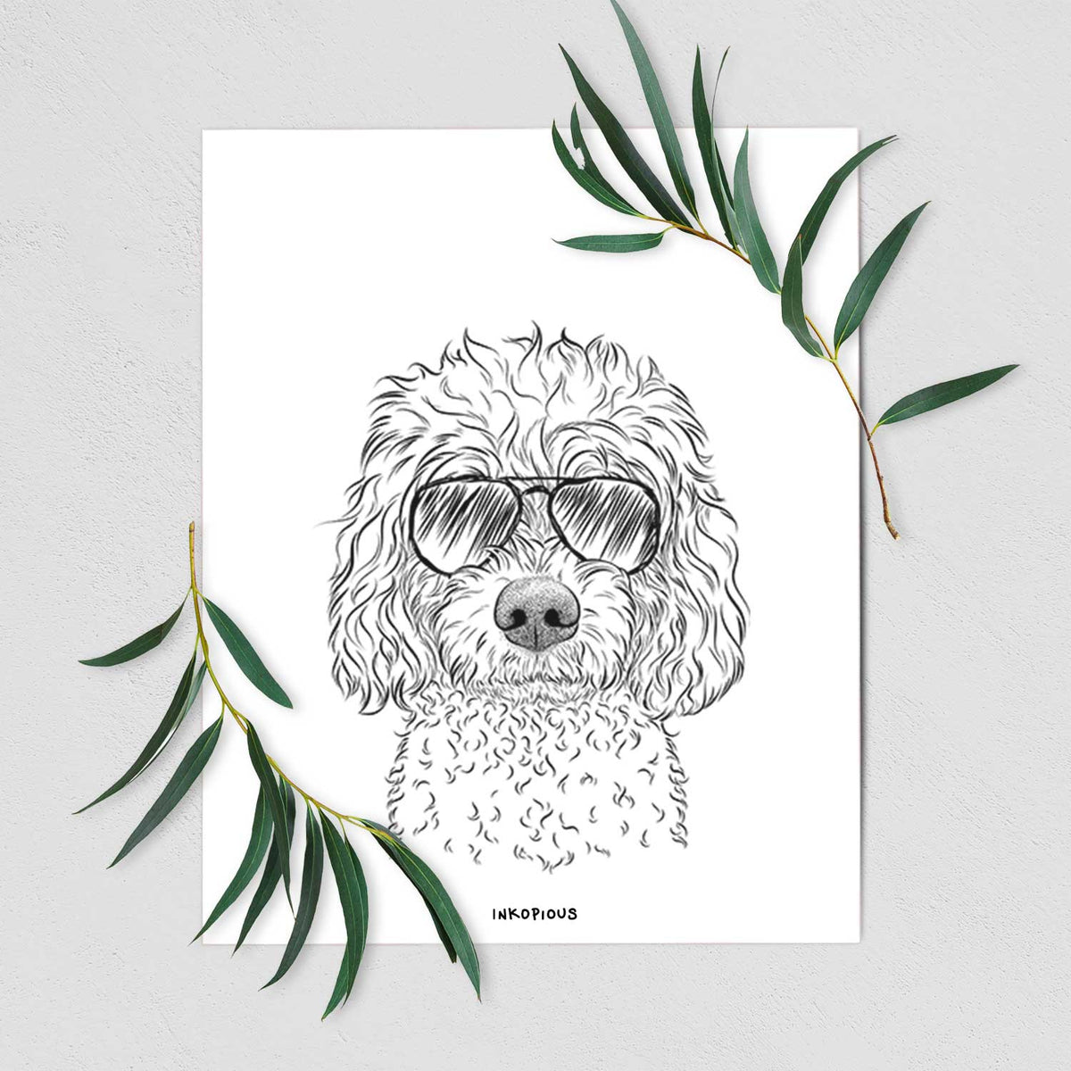 Izzie the Cavachon Art Print