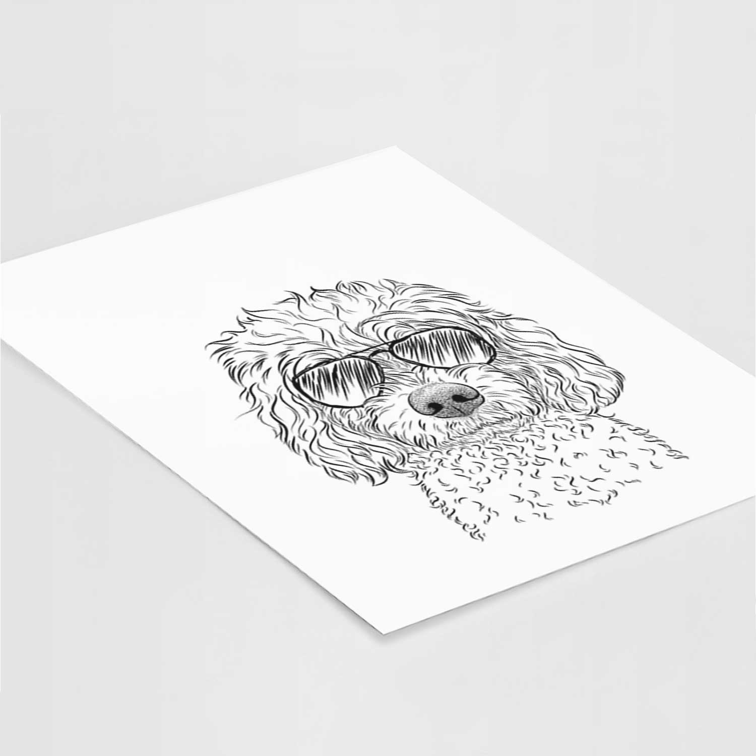 Izzie the Cavachon Art Print