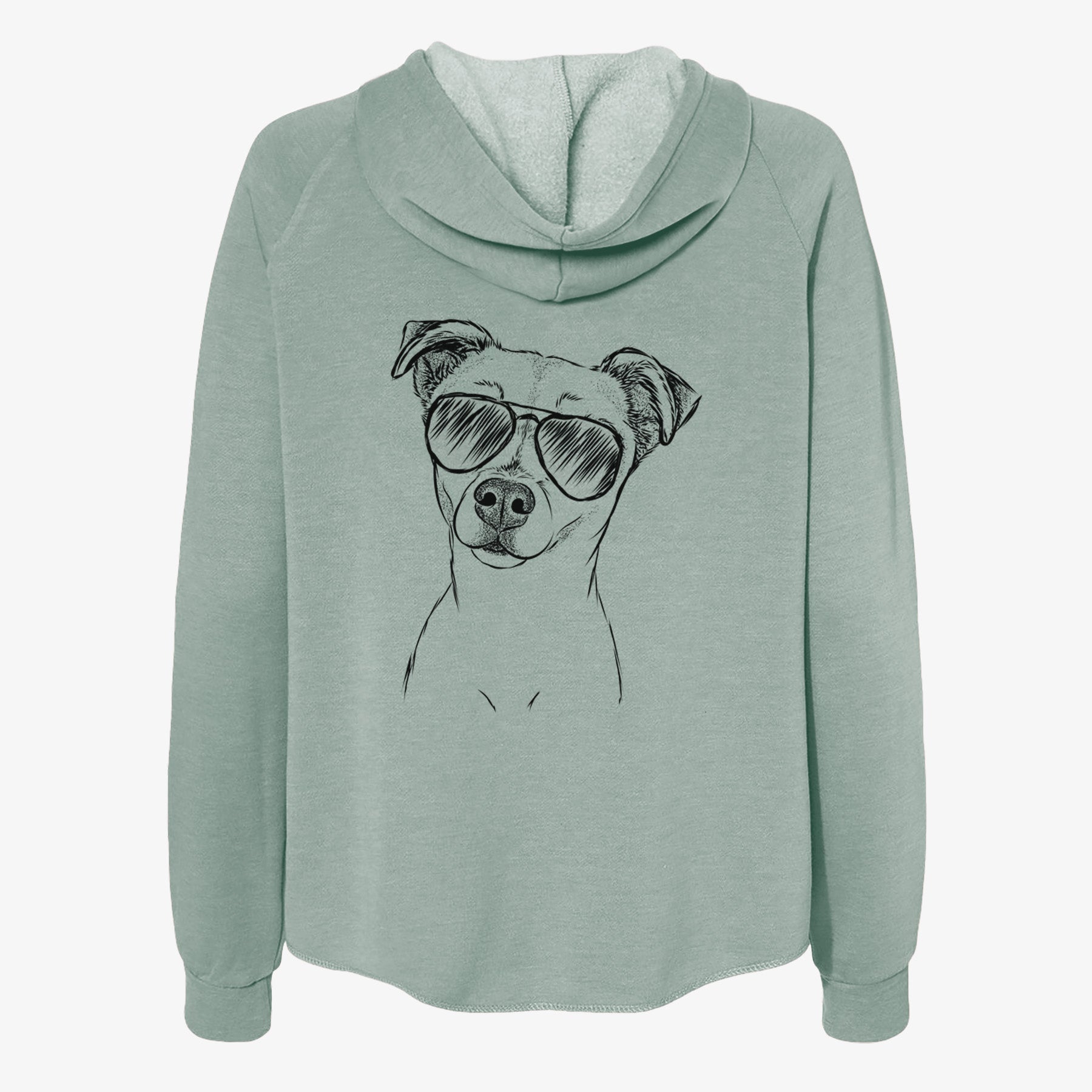 Izzy the Chiweenie - Women's Cali Wave Zip-Up Sweatshirt