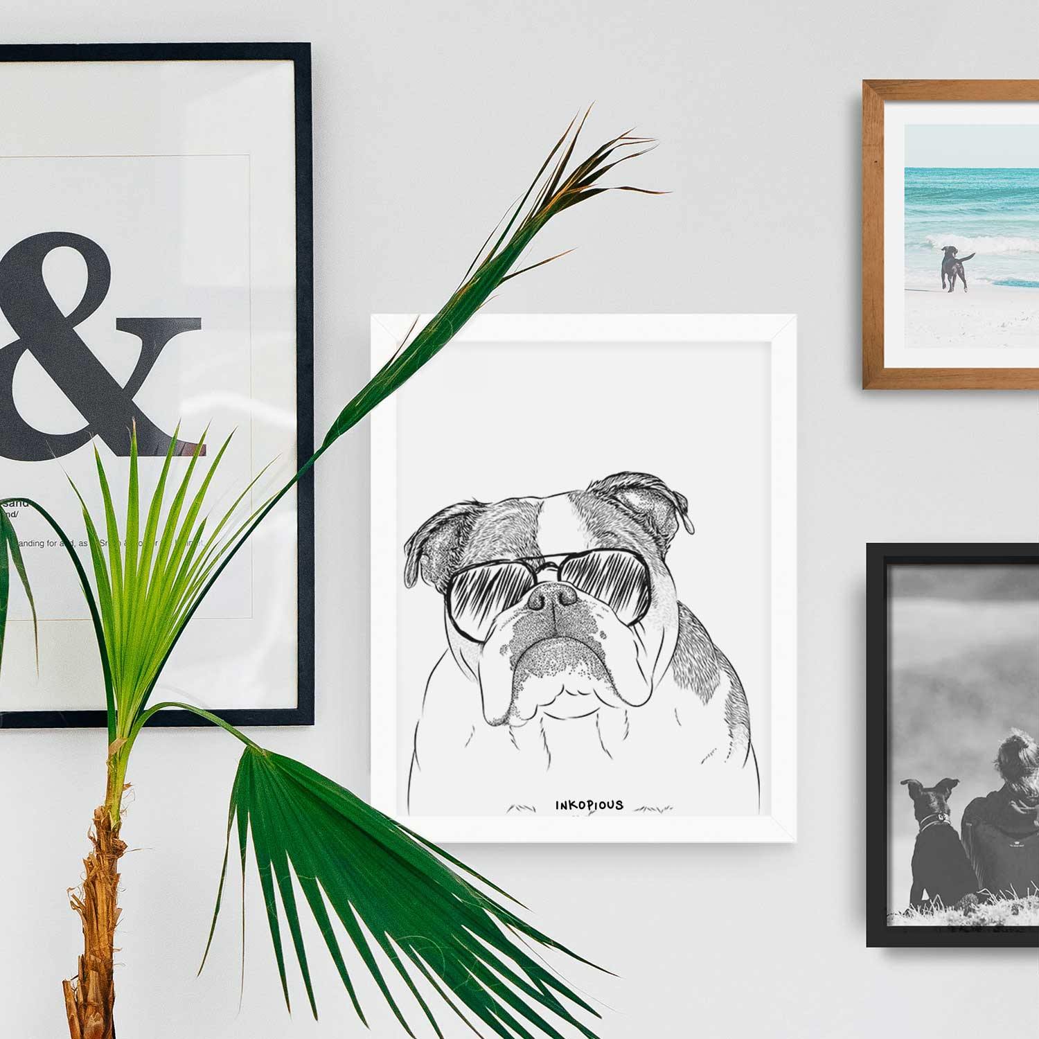 Jack the English Bulldog Art Print