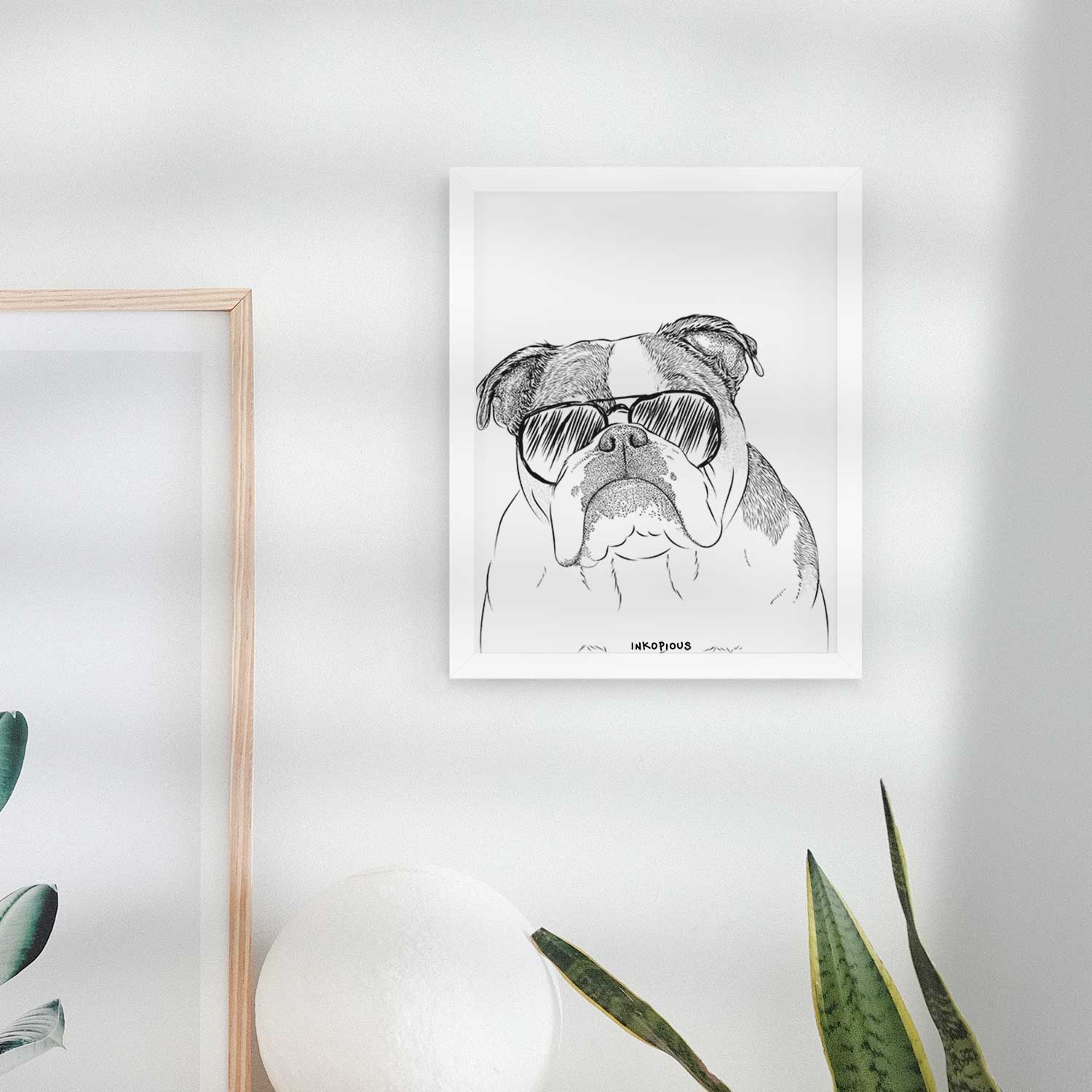 Jack the English Bulldog Art Print