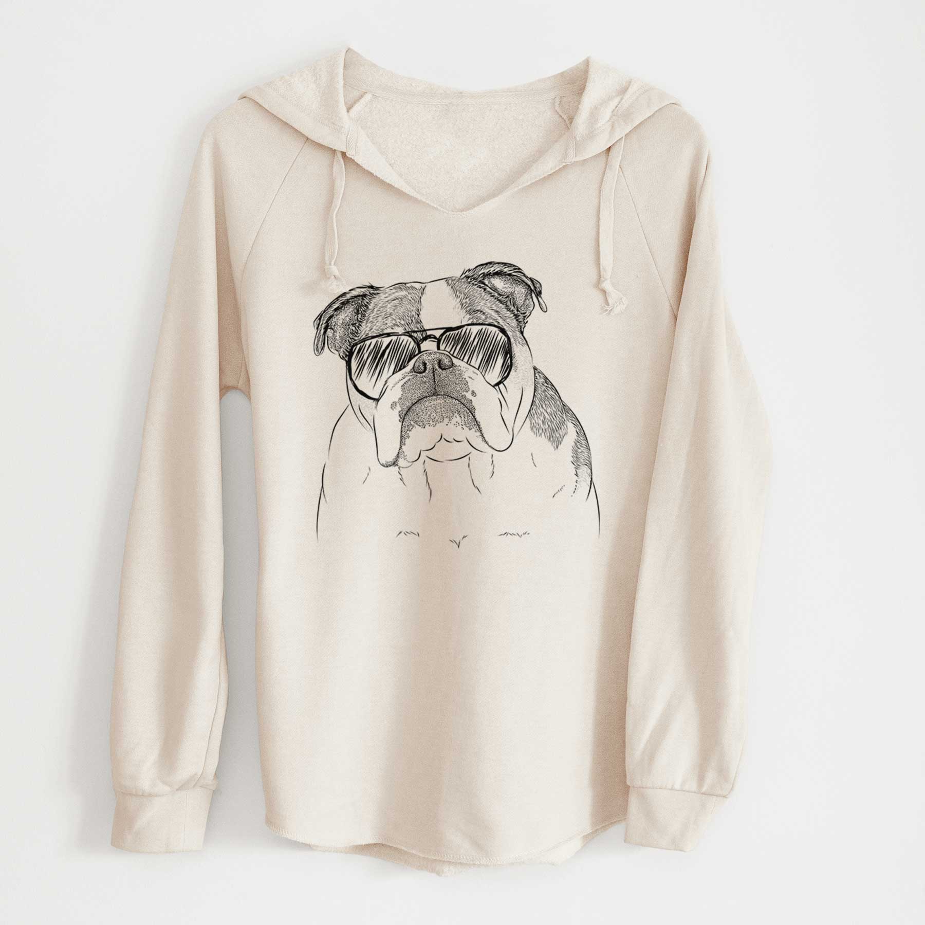 Aviator Jack the English Bulldog - Cali Wave Hooded Sweatshirt