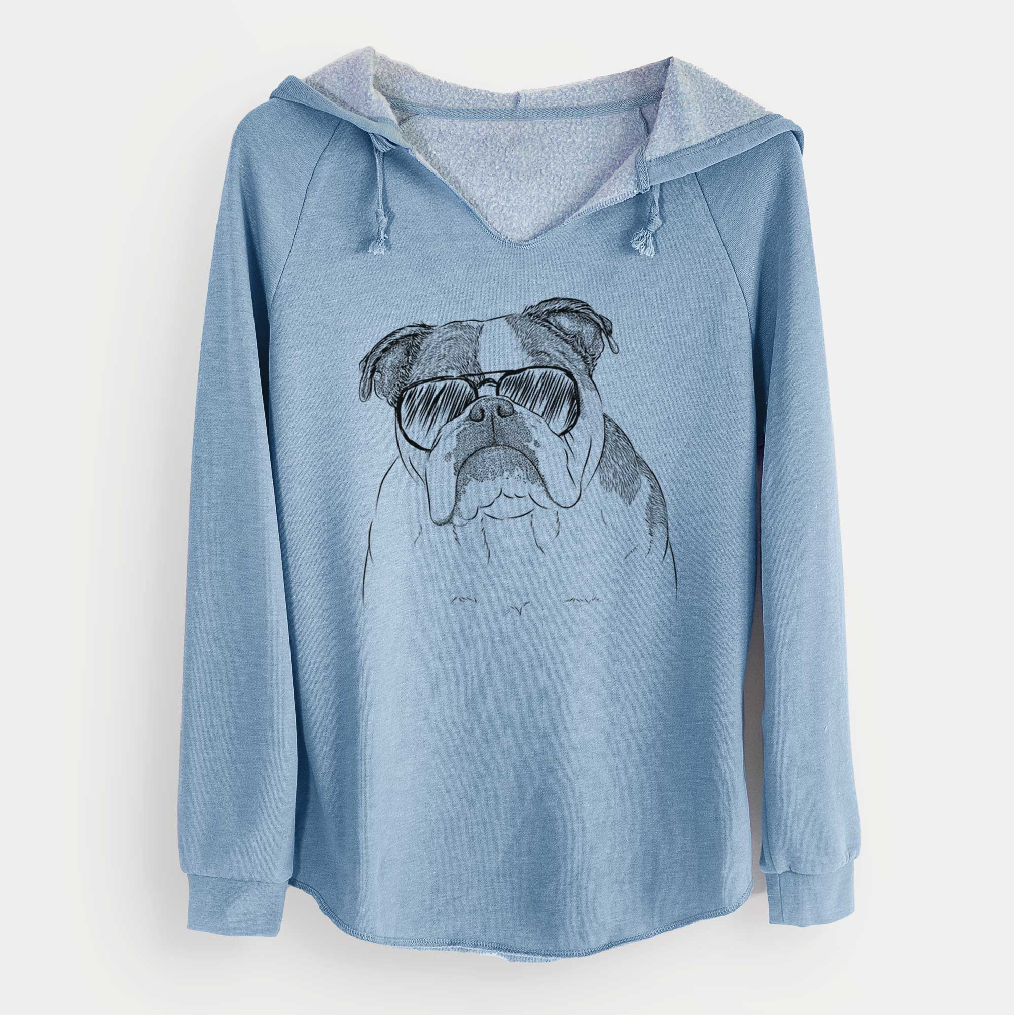 Aviator Jack the English Bulldog - Cali Wave Hooded Sweatshirt