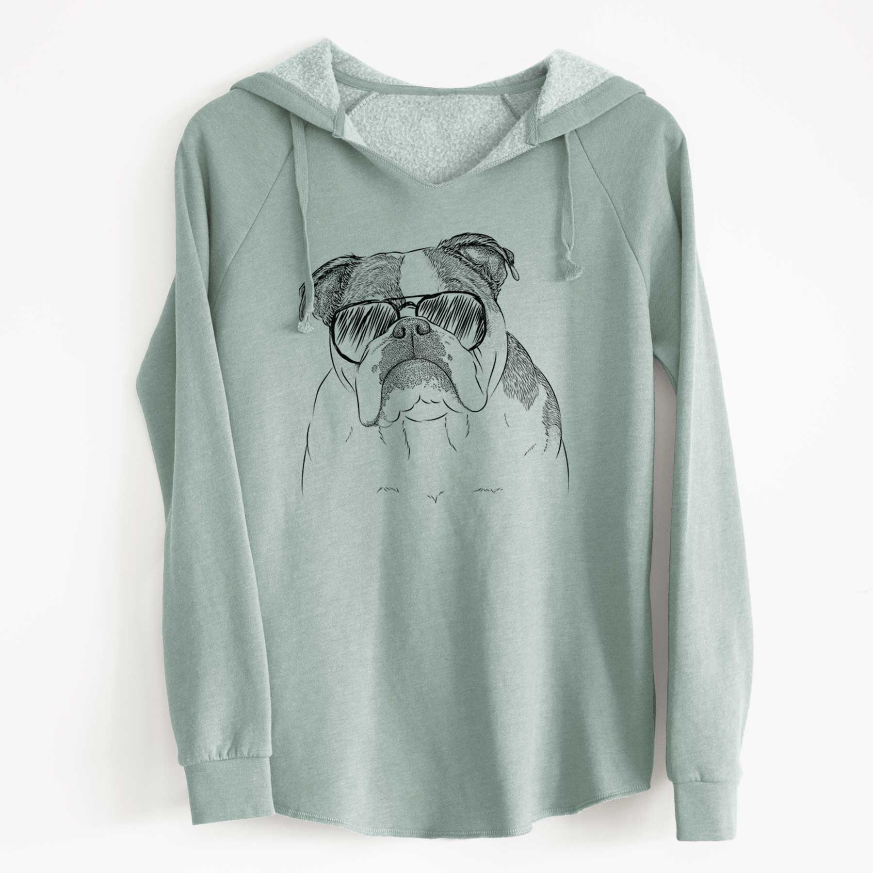 Aviator Jack the English Bulldog - Cali Wave Hooded Sweatshirt