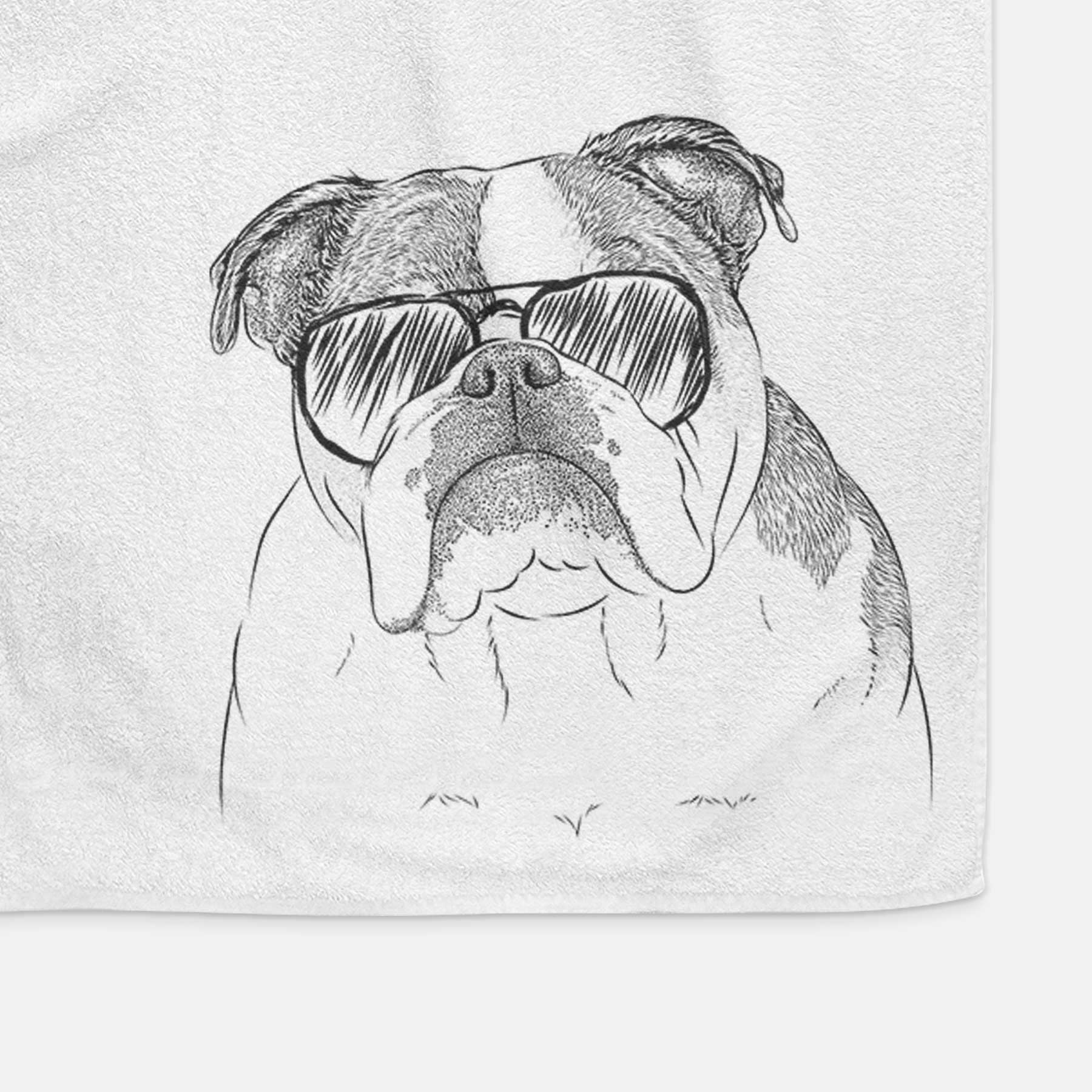 Jack the English Bulldog Decorative Hand Towel