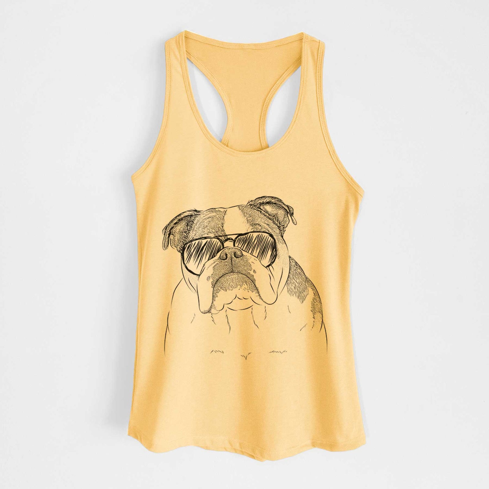 Jack the English Bulldog - Women's Racerback Tanktop