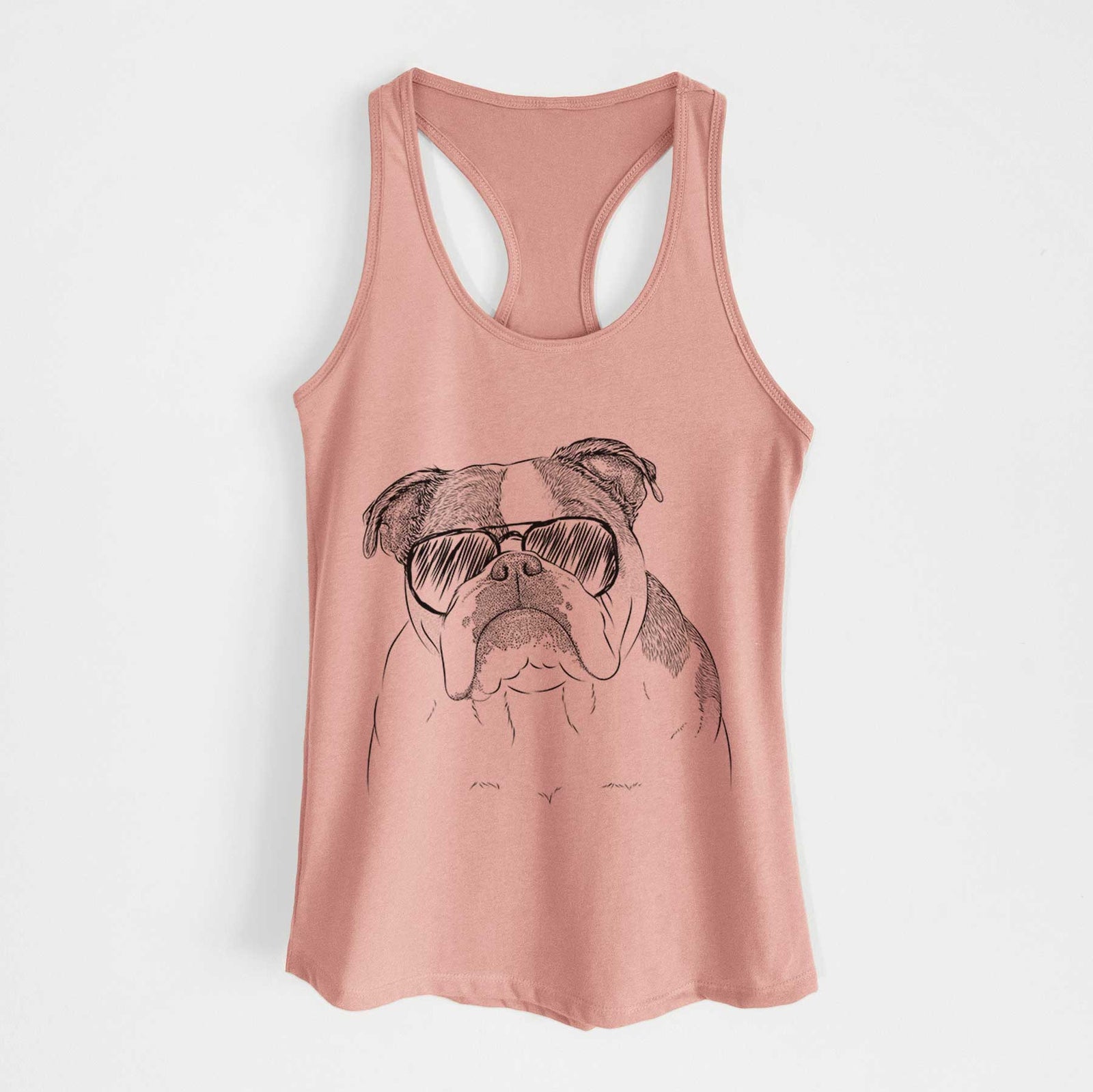 Jack the English Bulldog - Women's Racerback Tanktop