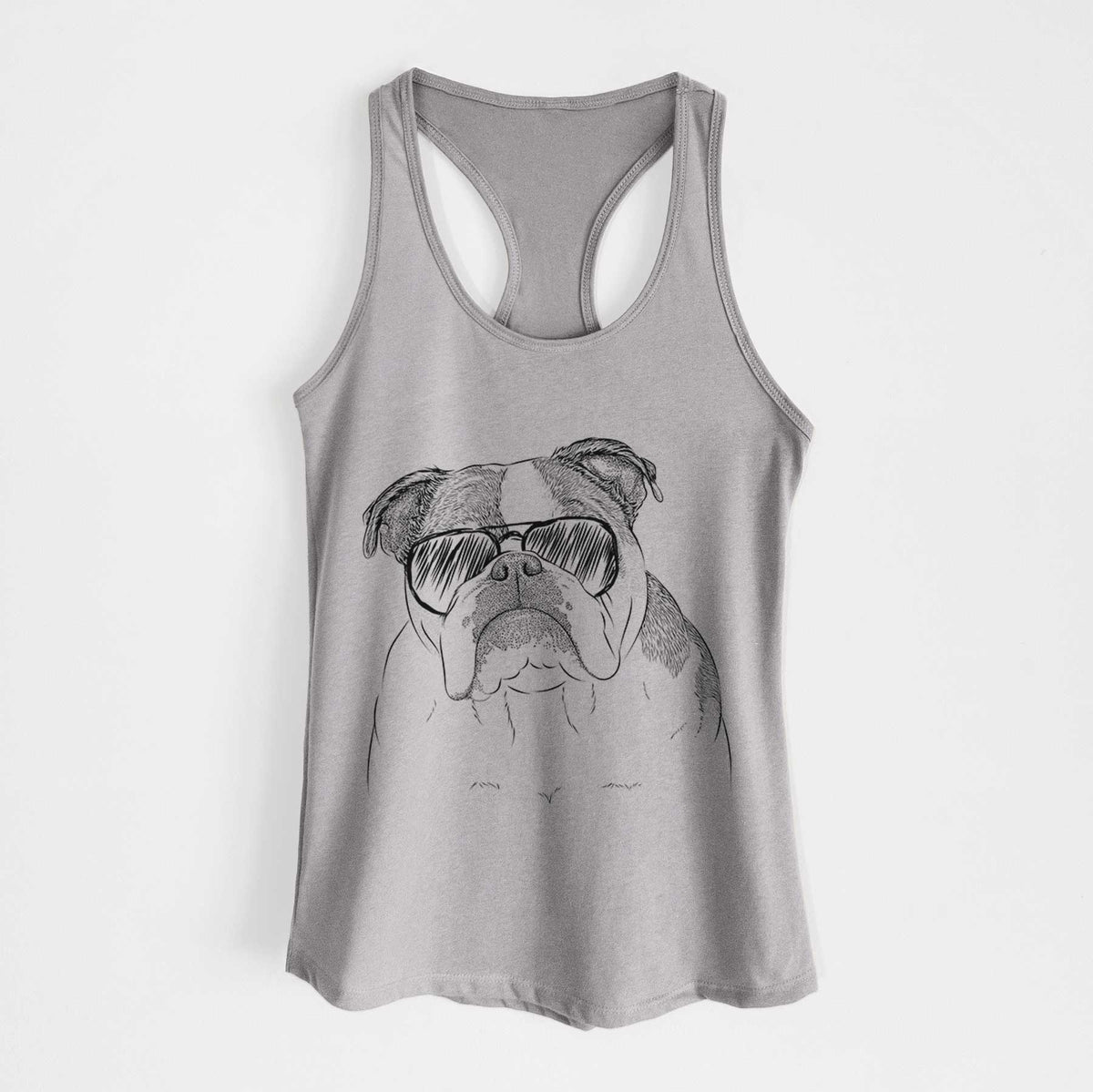 Jack the English Bulldog - Women&#39;s Racerback Tanktop