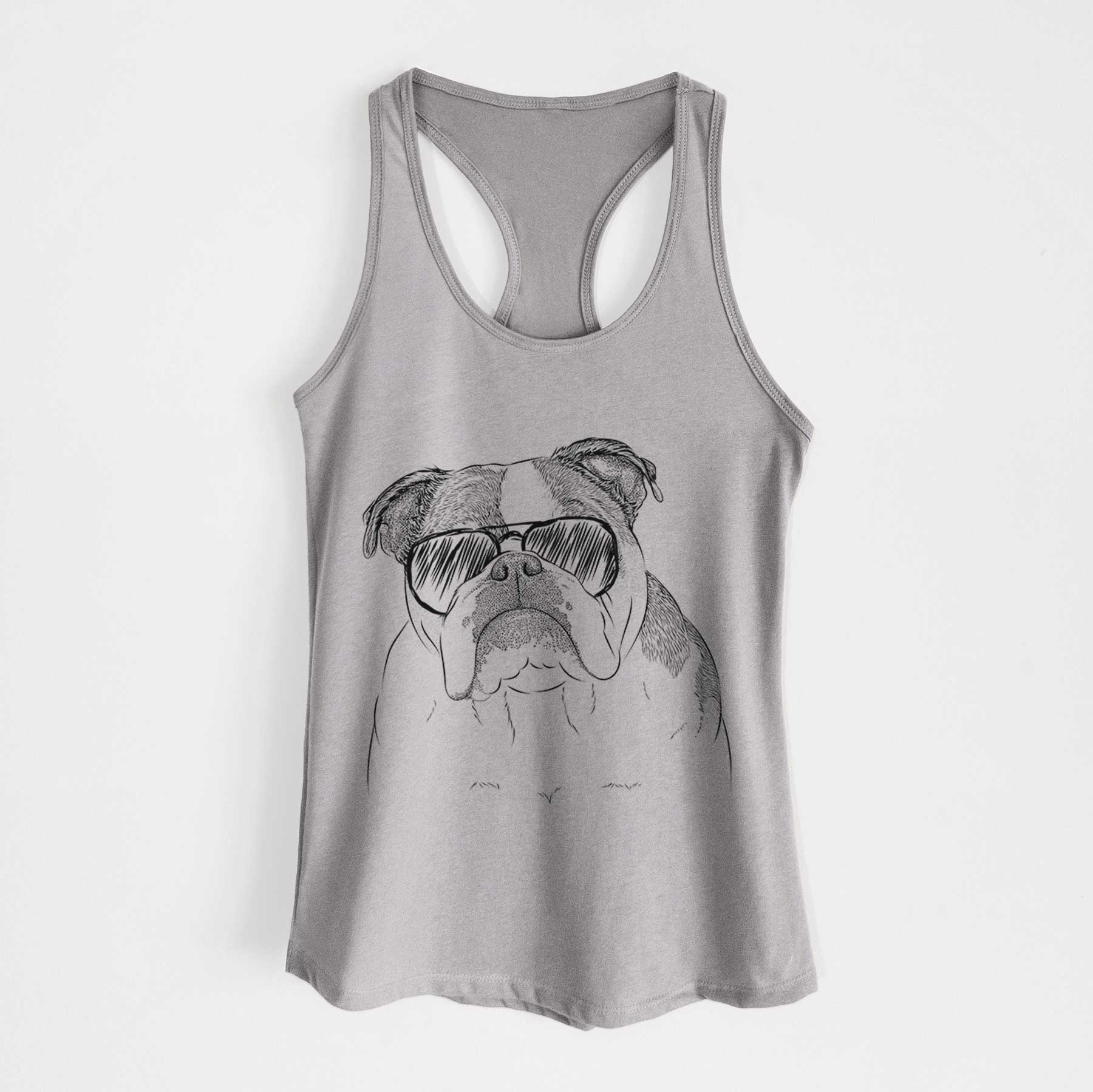 Jack the English Bulldog - Women's Racerback Tanktop