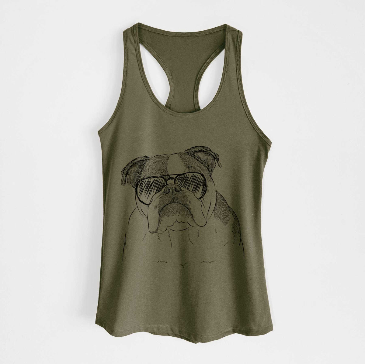 Jack the English Bulldog - Women's Racerback Tanktop