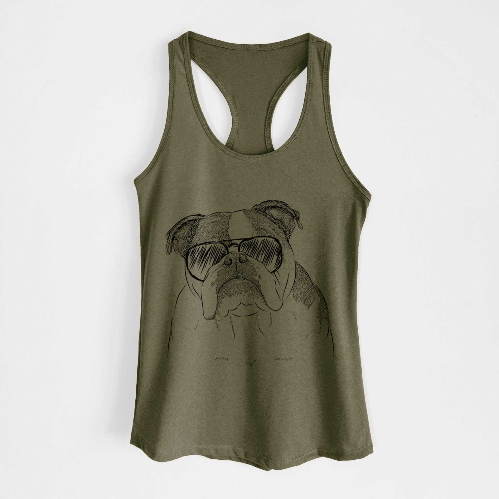 Jack the English Bulldog - Women's Racerback Tanktop