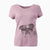 Aviator Jack the English Bulldog - Women's V-neck Shirt