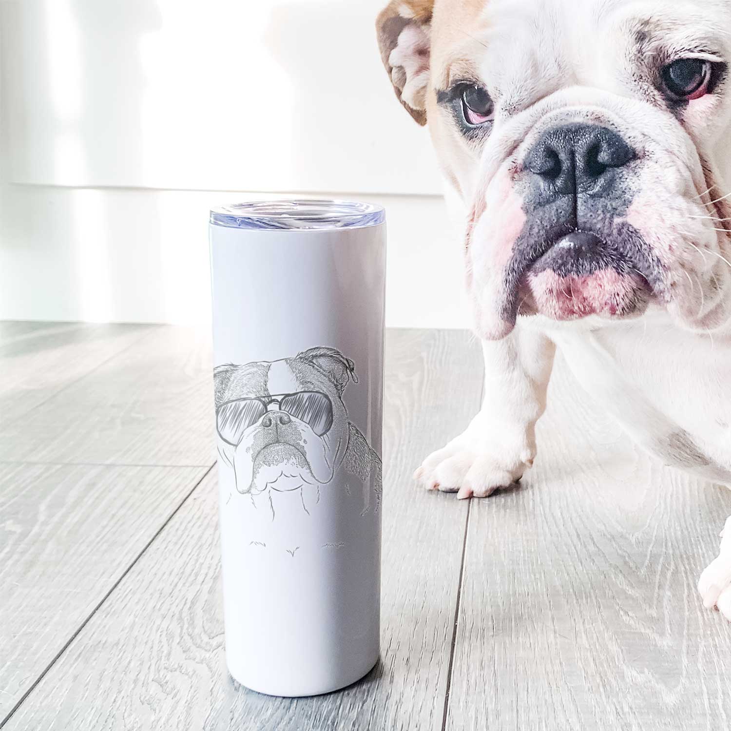 Jack the English Bulldog - 20oz Skinny Tumbler