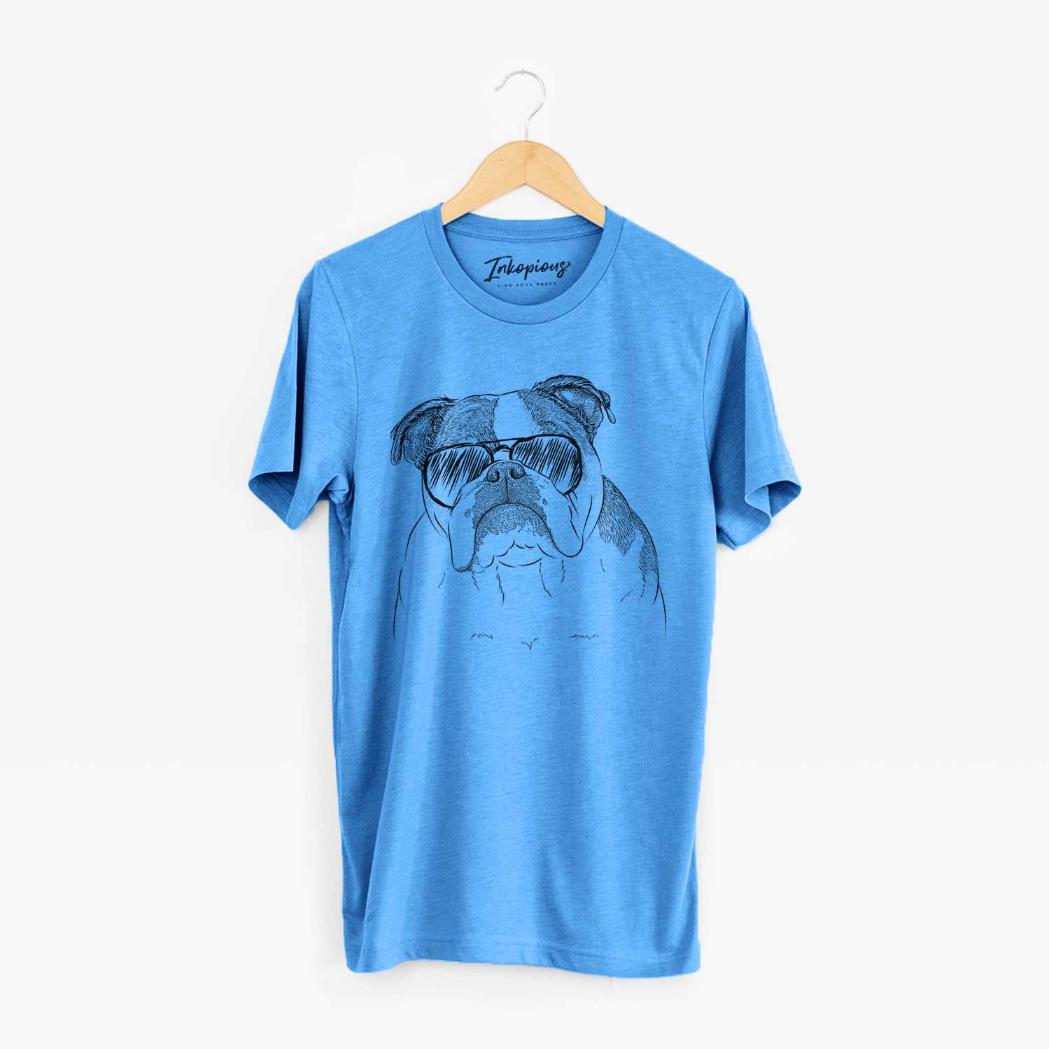 Aviator Jack the English Bulldog - Unisex Crewneck