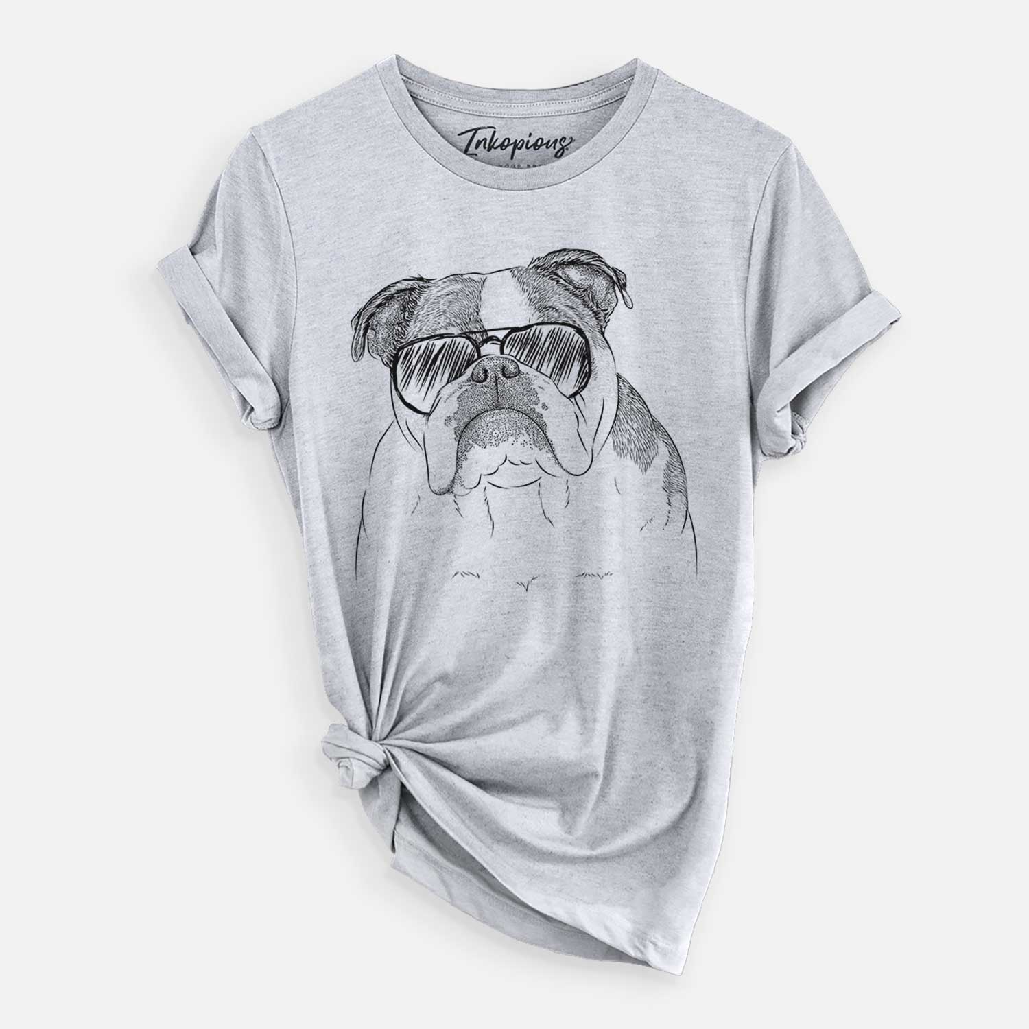 Aviator Jack the English Bulldog - Unisex Crewneck