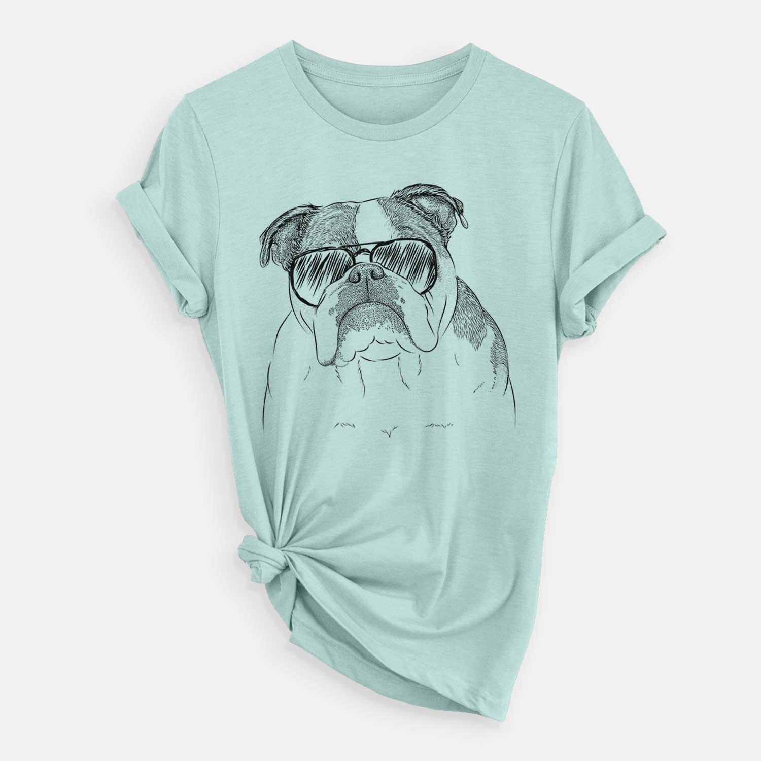 Aviator Jack the English Bulldog - Unisex Crewneck