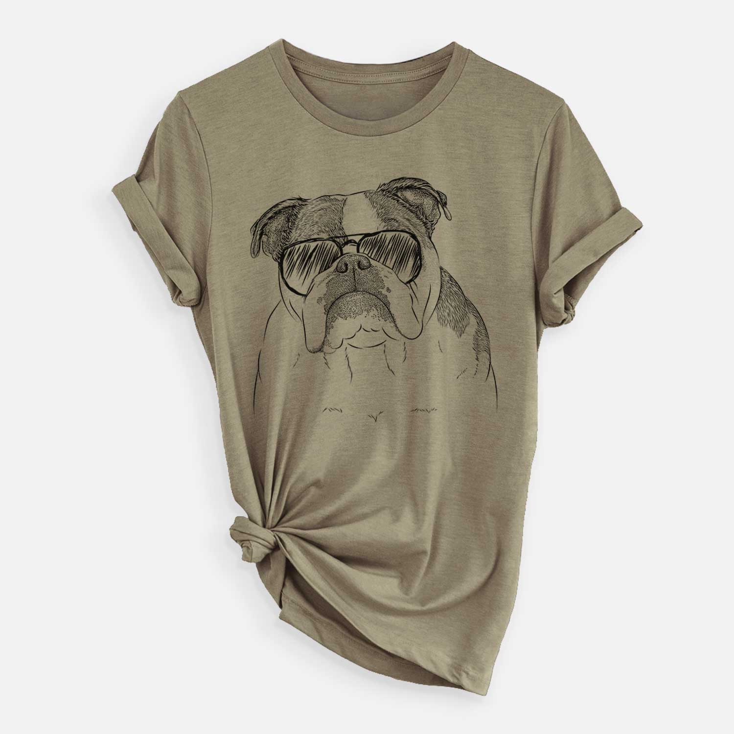 Aviator Jack the English Bulldog - Unisex Crewneck